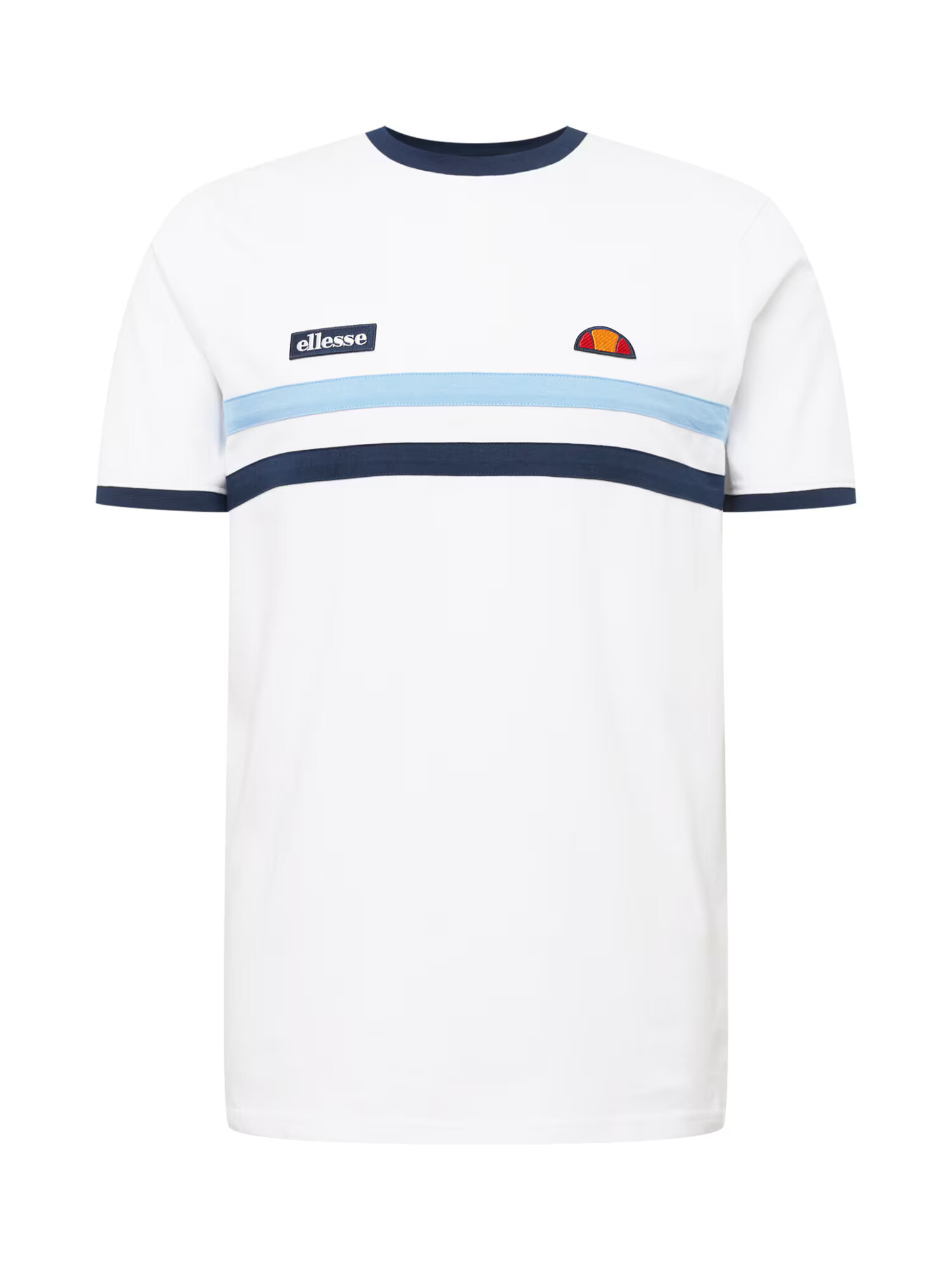 ELLESSE Majica 'Banlo' mornarska / svetlo modra / bela - Pepit.si