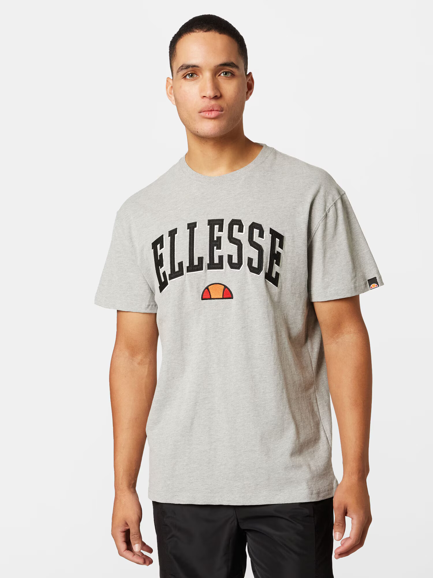 ELLESSE Majica 'Columbia' nočno modra / pegasto siva / oranžna / grenada - Pepit.si