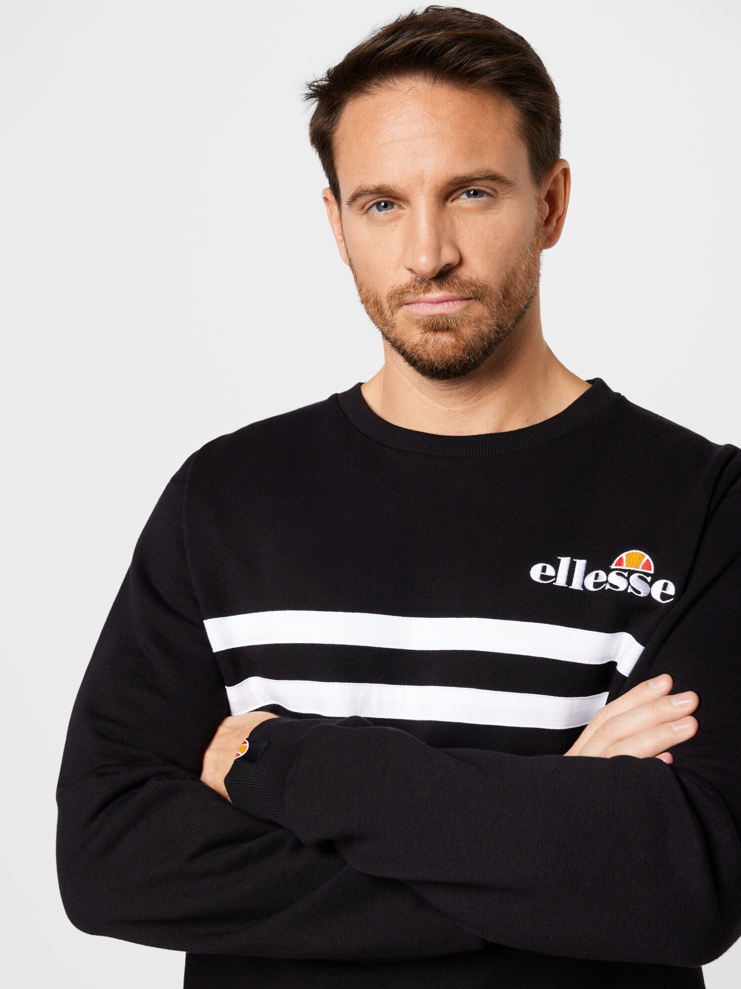 ELLESSE Majica temno oranžna / ognjeno rdeča / črna / bela - Pepit.si