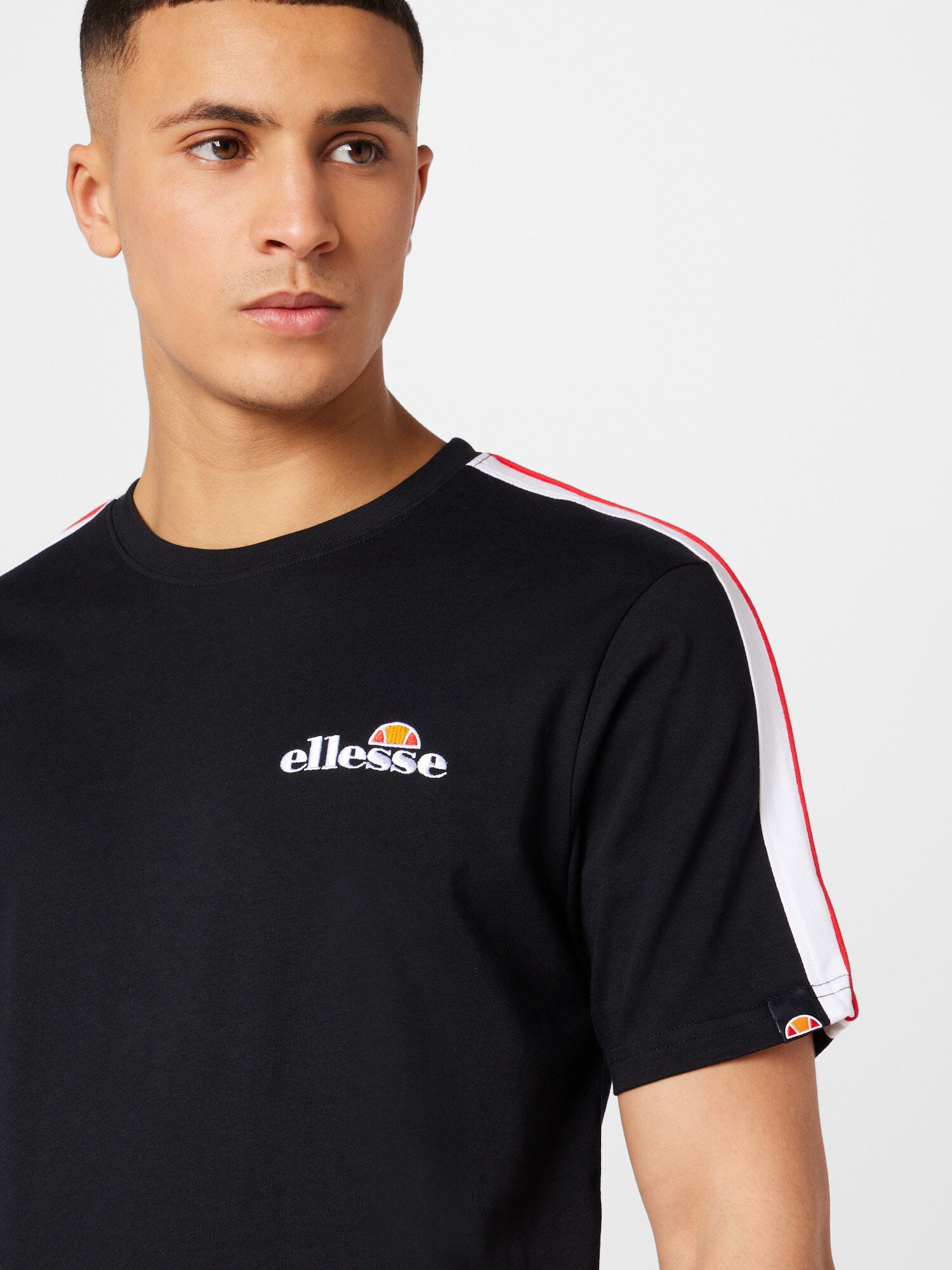 ELLESSE Majica 'Crotone 2' rumena / rdeča / črna / bela - Pepit.si