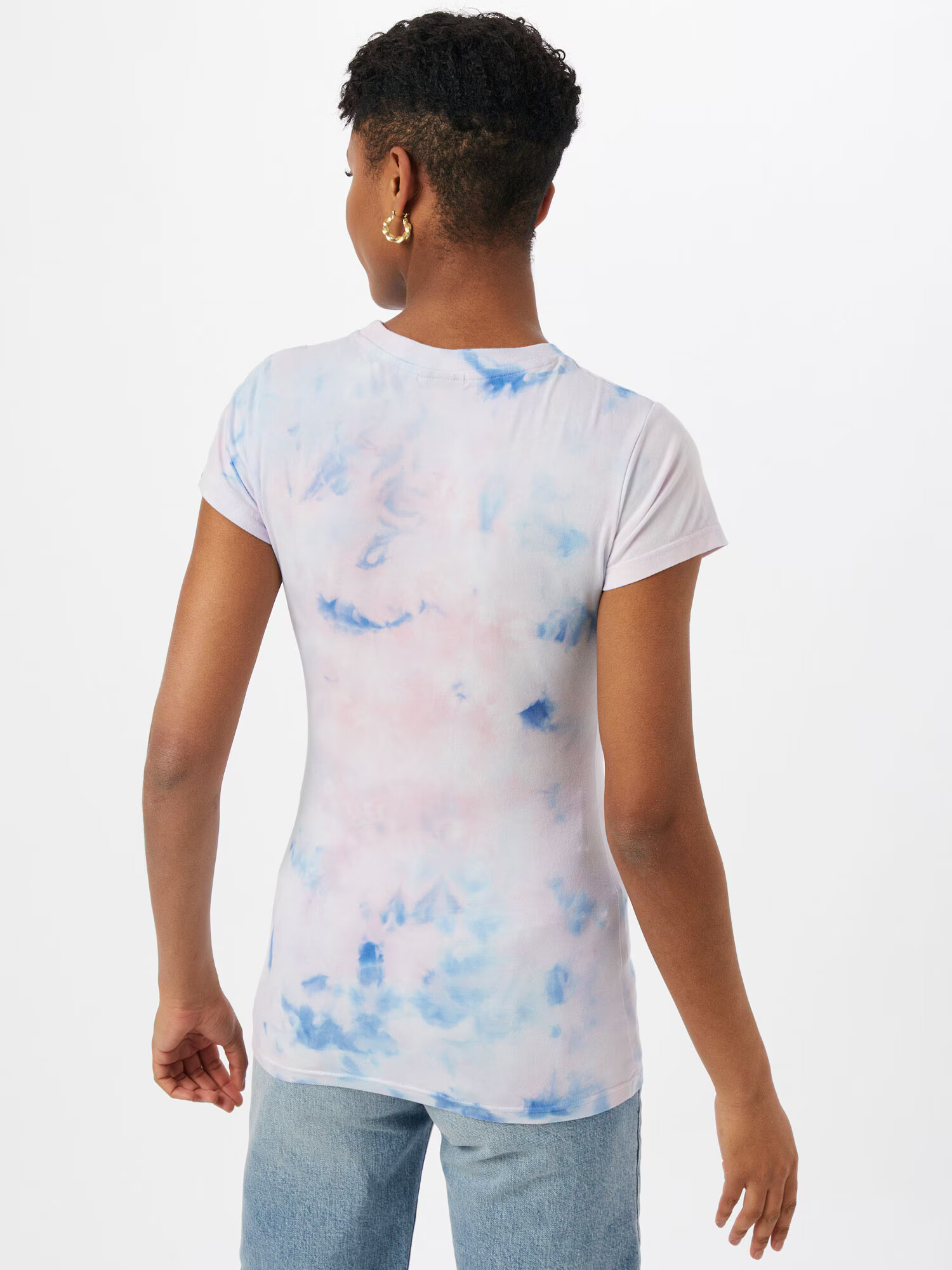 ELLESSE Majica 'Hayes Tie Dye' bela / modra / črna - Pepit.si