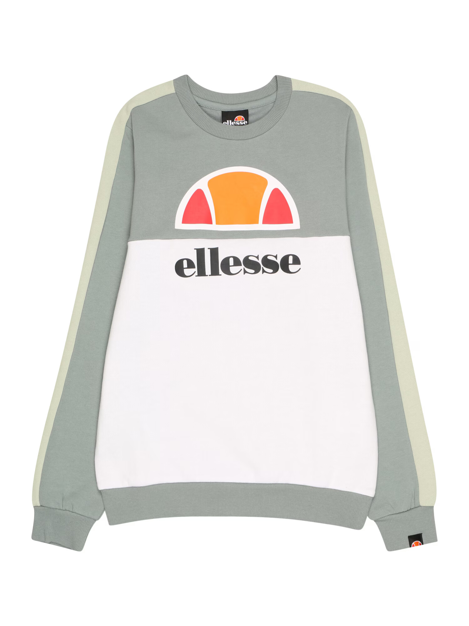 ELLESSE Majica 'INVERNO' dimno-siva / pastelno zelena / črna / bela - Pepit.si