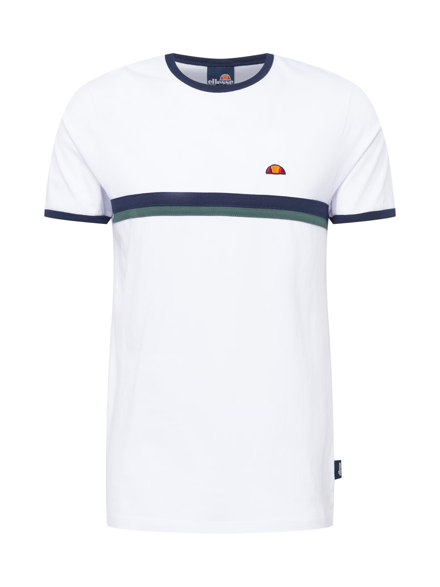 ELLESSE Majica 'Lascio' temno modra / zelena / oranžna / bela - Pepit.si