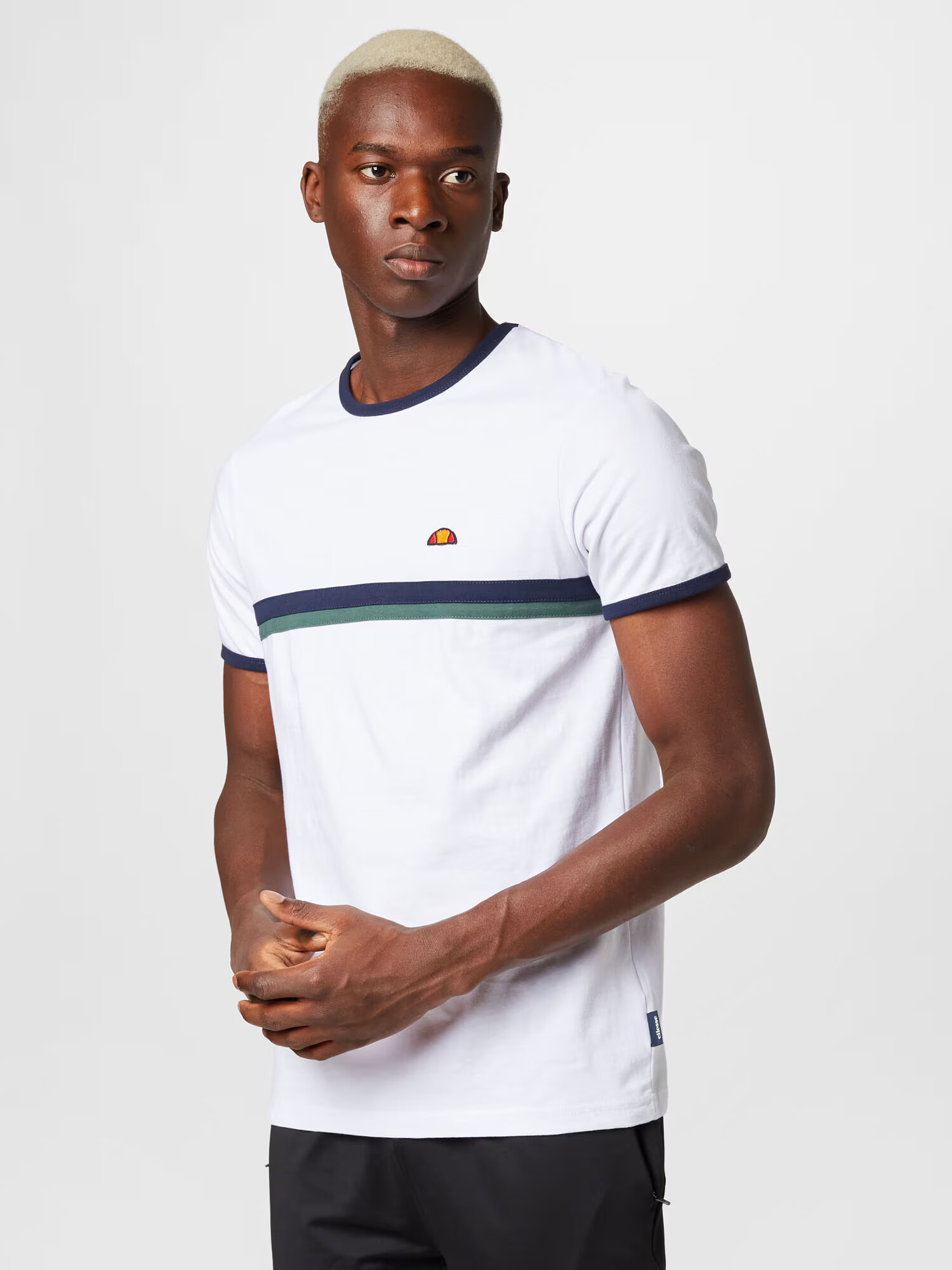 ELLESSE Majica 'Lascio' temno modra / zelena / oranžna / bela - Pepit.si