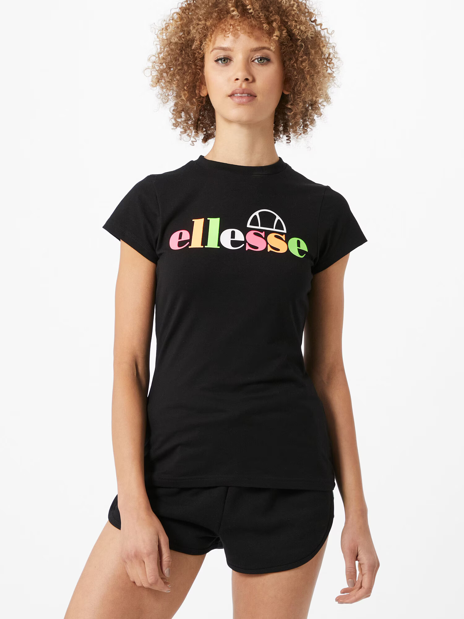 ELLESSE Majica 'Lossini' rumena / pastelno zelena / roza / bela - Pepit.si