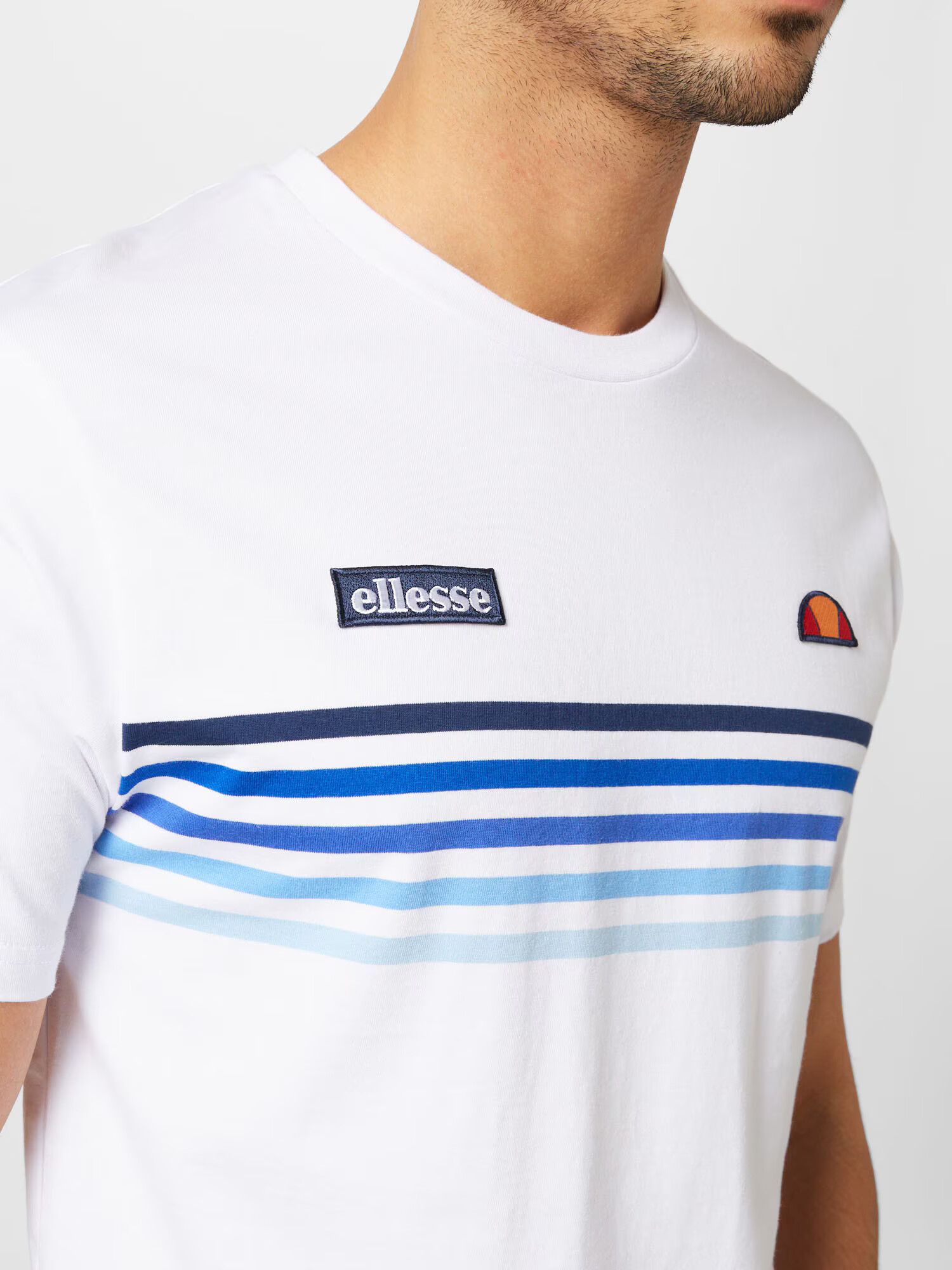 ELLESSE Majica 'Marsella' modra / off-bela - Pepit.si