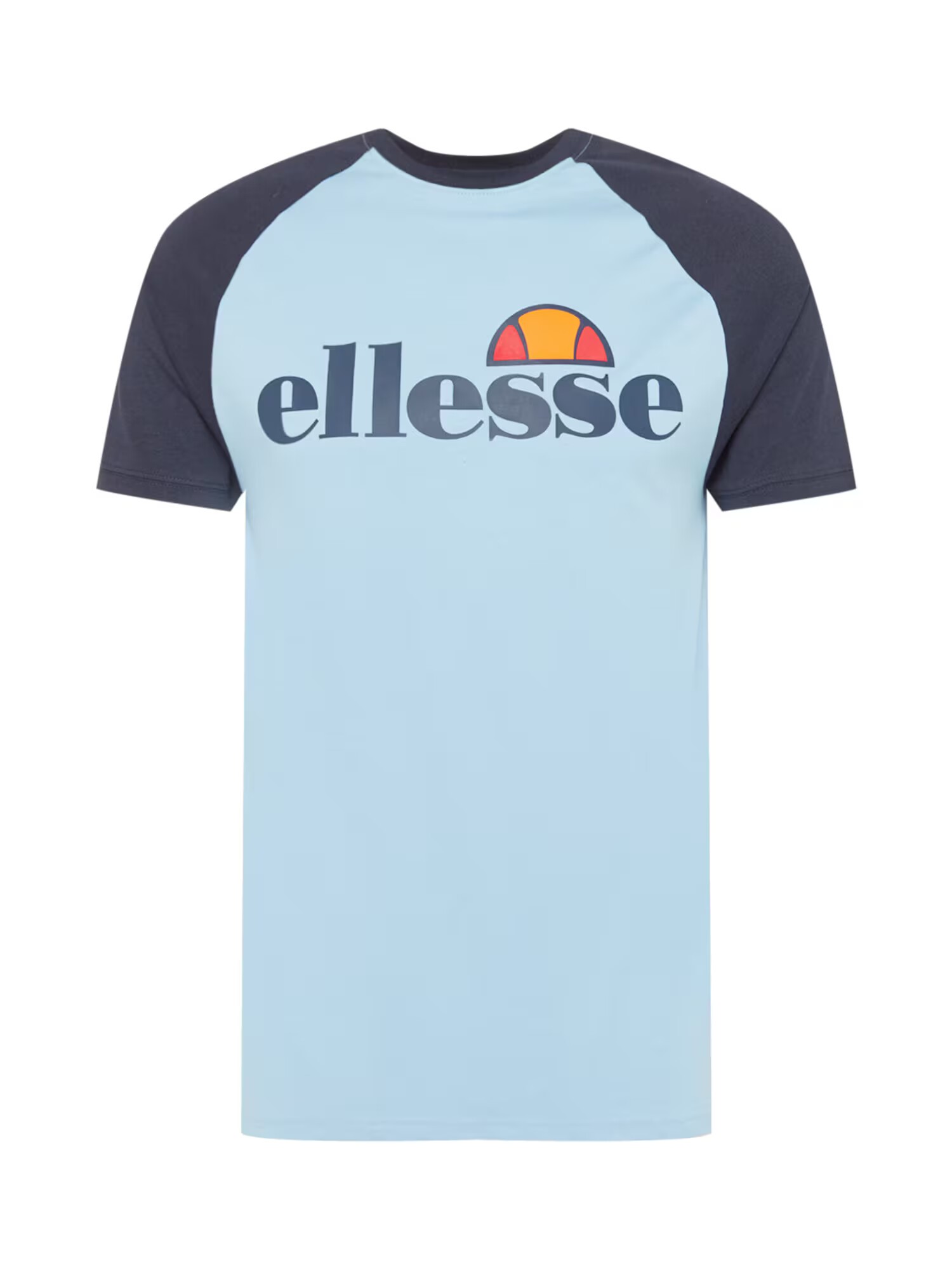 ELLESSE Majica mornarska / dimno modra / oranžna / rdeča - Pepit.si