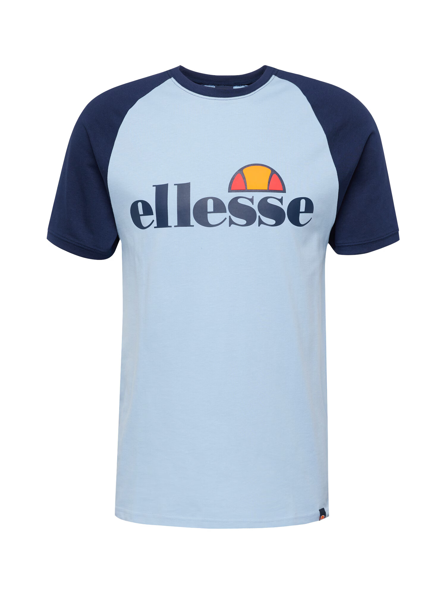 ELLESSE Majica mornarska / svetlo modra / oranžna / grenada - Pepit.si