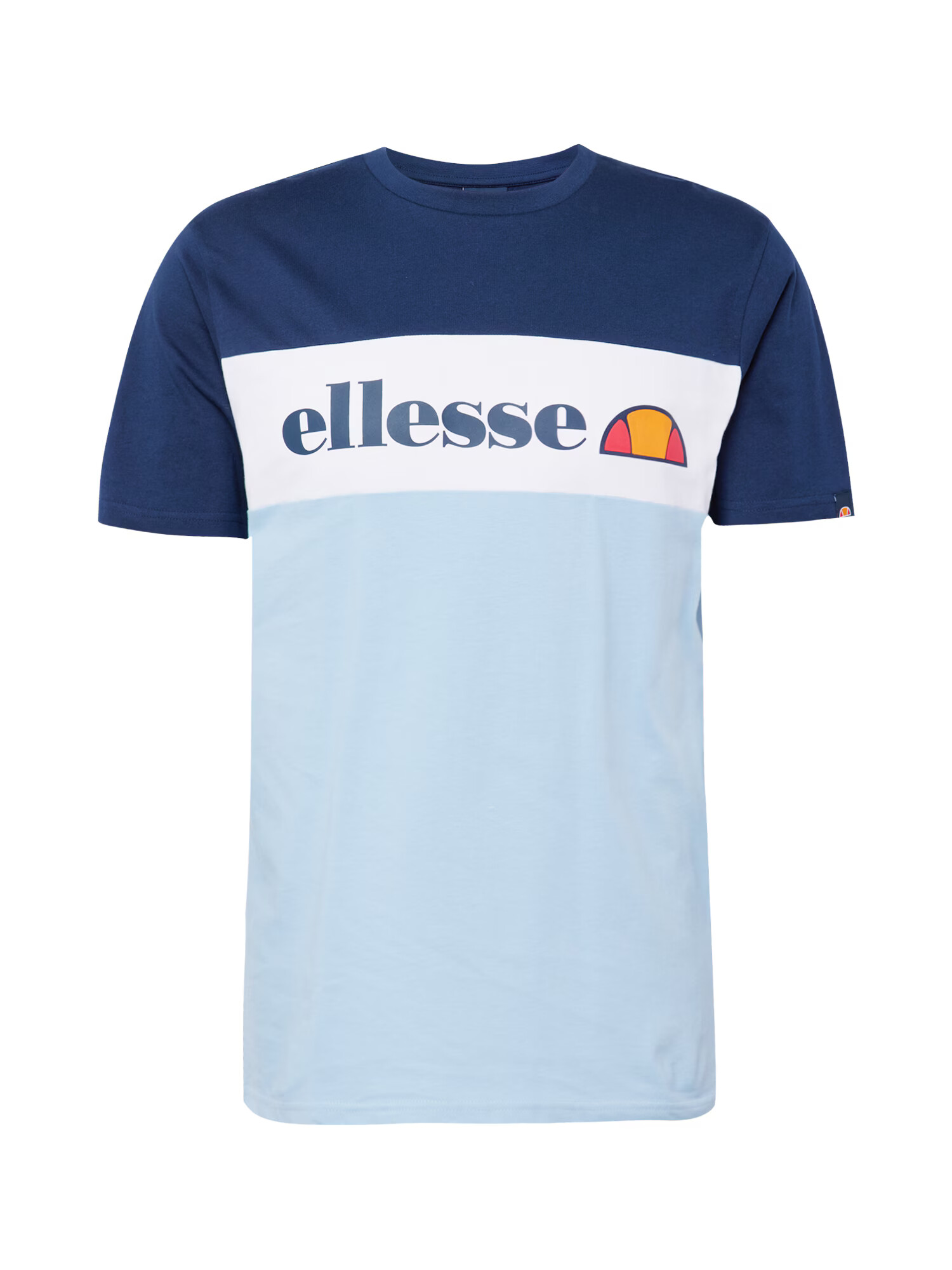 ELLESSE Majica mornarska / svetlo modra / rumena / bela - Pepit.si