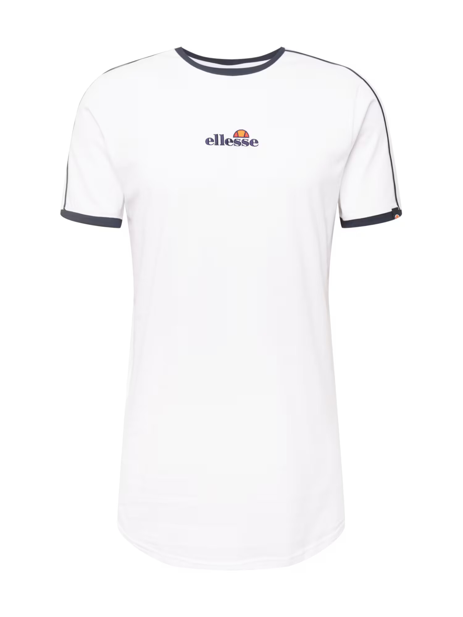 ELLESSE Majica 'Riesco' mornarska / mandarina / grenada / bela - Pepit.si