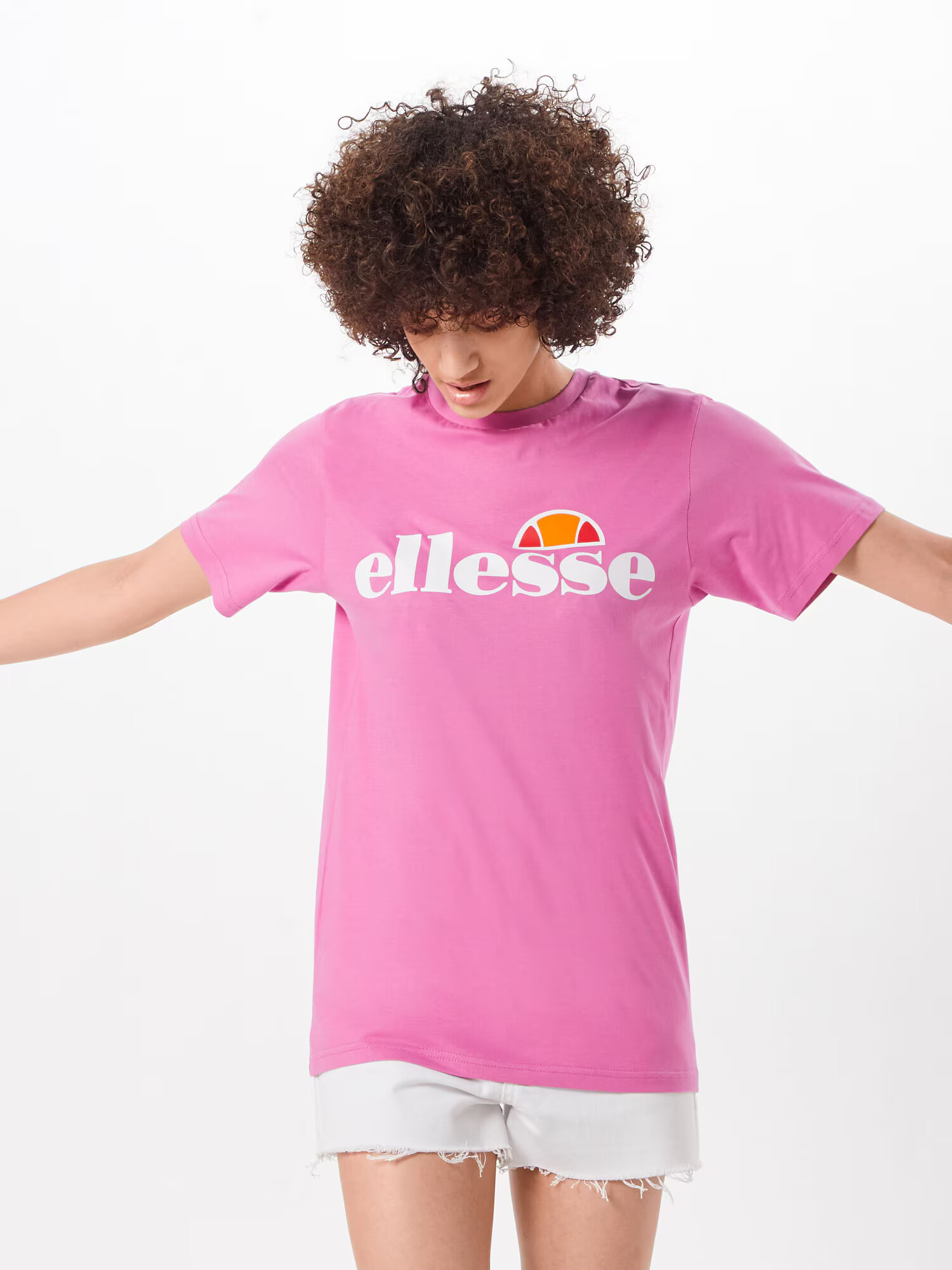 ELLESSE Majica roza / off-bela - Pepit.si