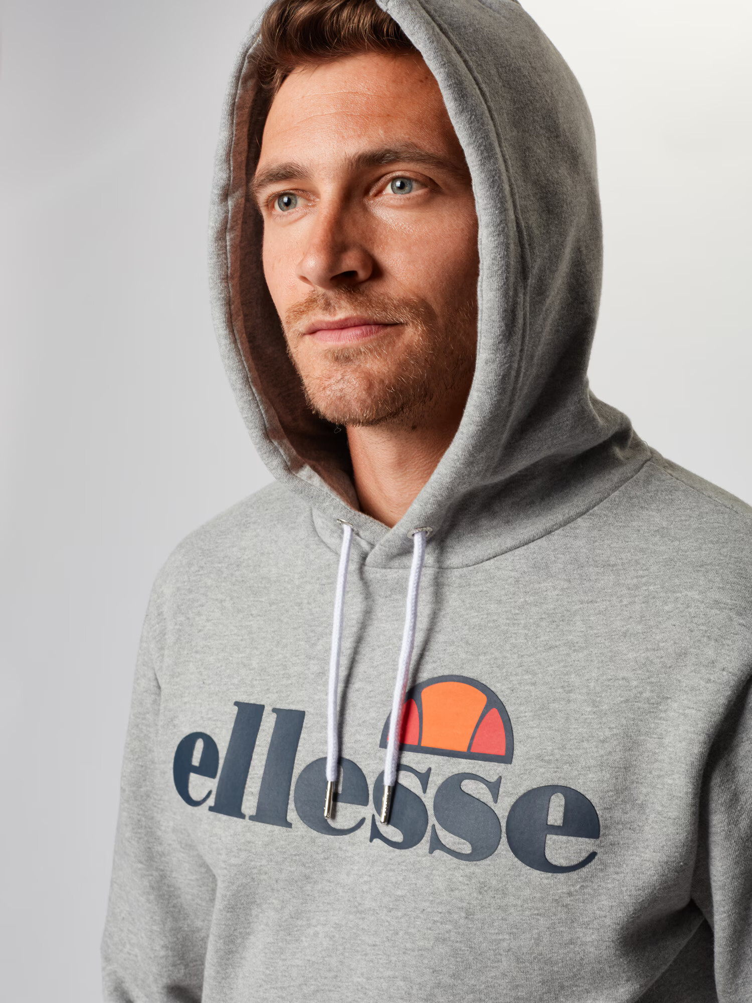 ELLESSE Majica 'Gottero' nočno modra / pegasto siva / mandarina / grenada - Pepit.si