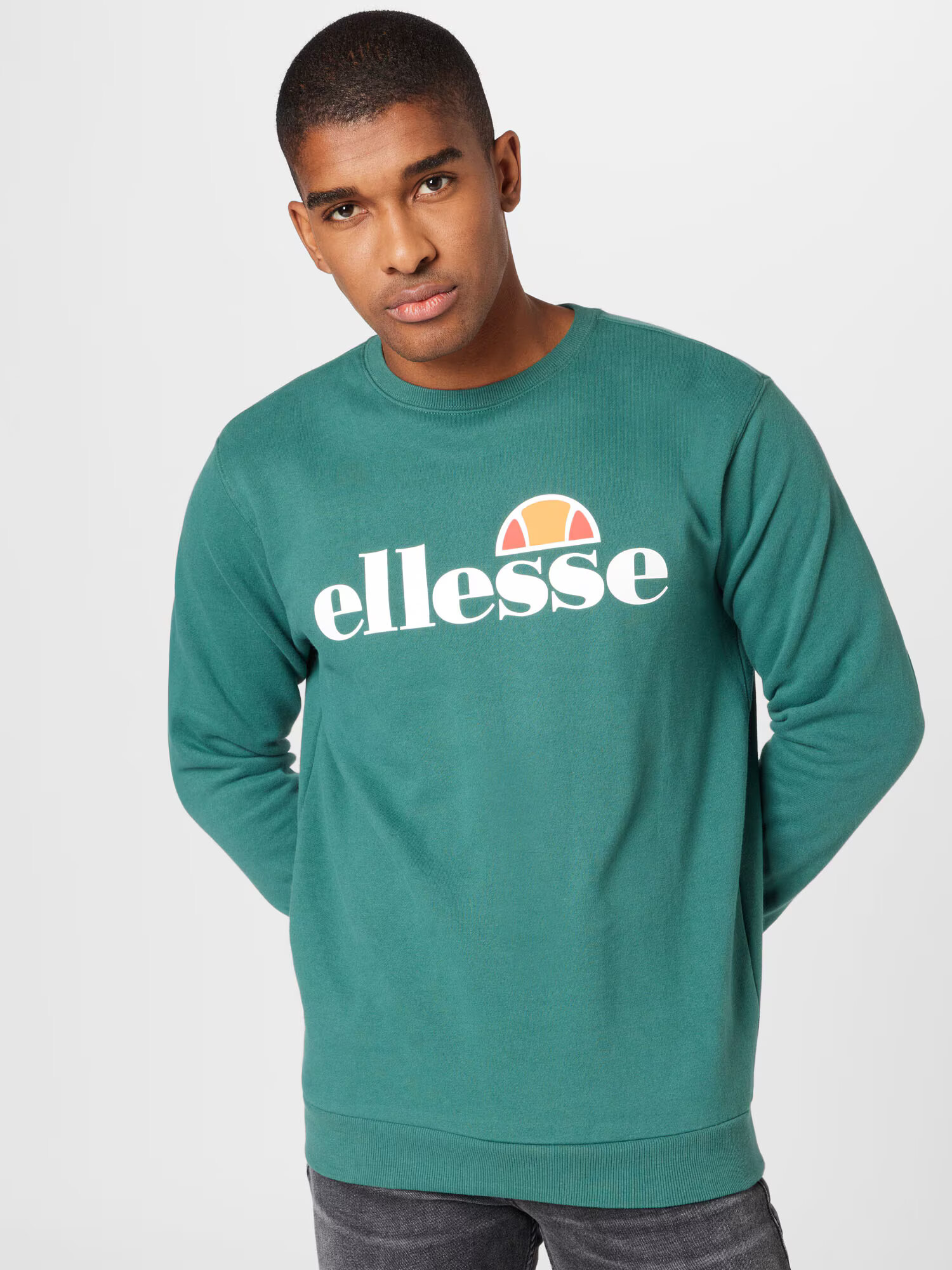 ELLESSE Majica 'Succiso' zelena / oranžna / temno oranžna / bela - Pepit.si