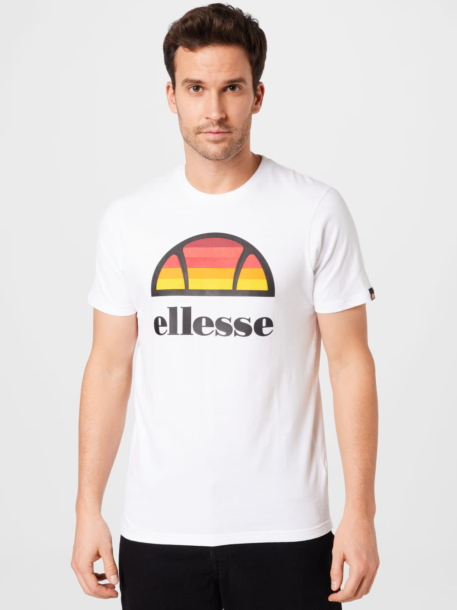 ELLESSE Majica 'Sunset' rumena / kari / rdeča / črna / bela - Pepit.si