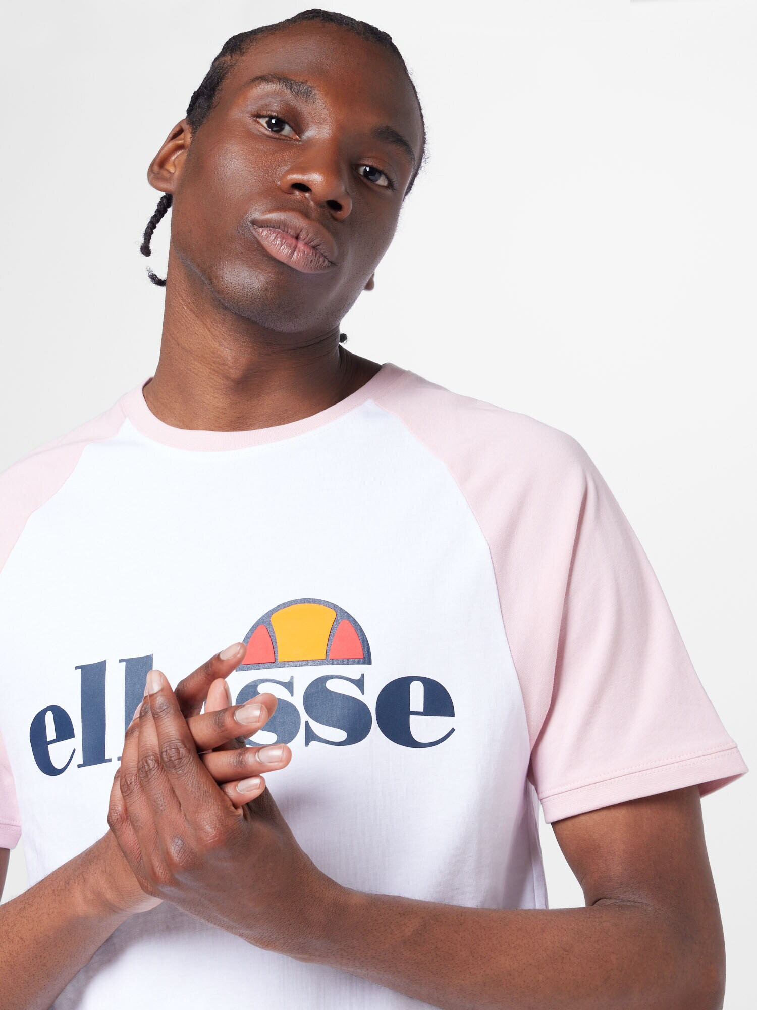 ELLESSE Majica temno modra / oranžna / svetlo roza / bela - Pepit.si