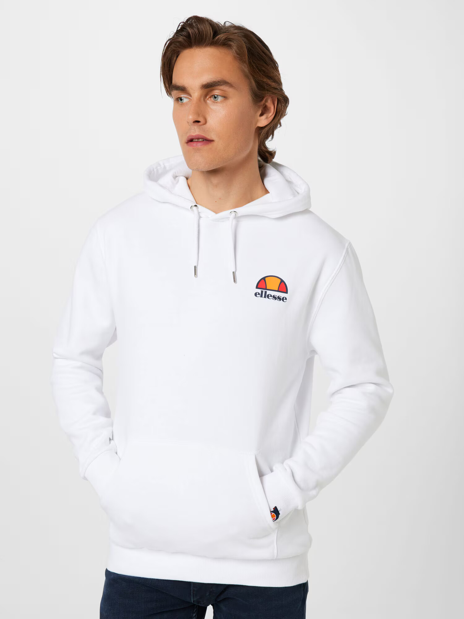 ELLESSE Majica 'Toce' mandarina / grenada / črna / bela - Pepit.si