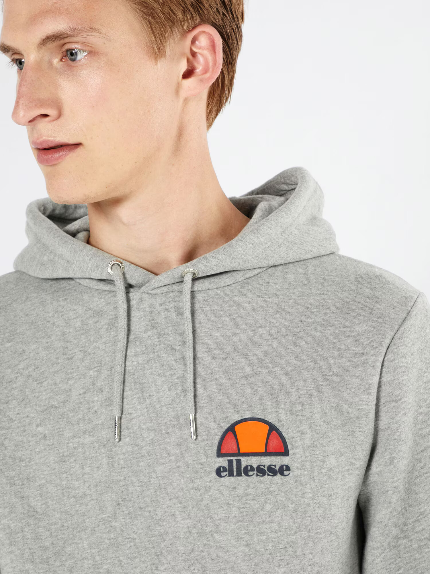 ELLESSE Majica 'Toce' mornarska / pegasto siva / oranžna / rdeča - Pepit.si