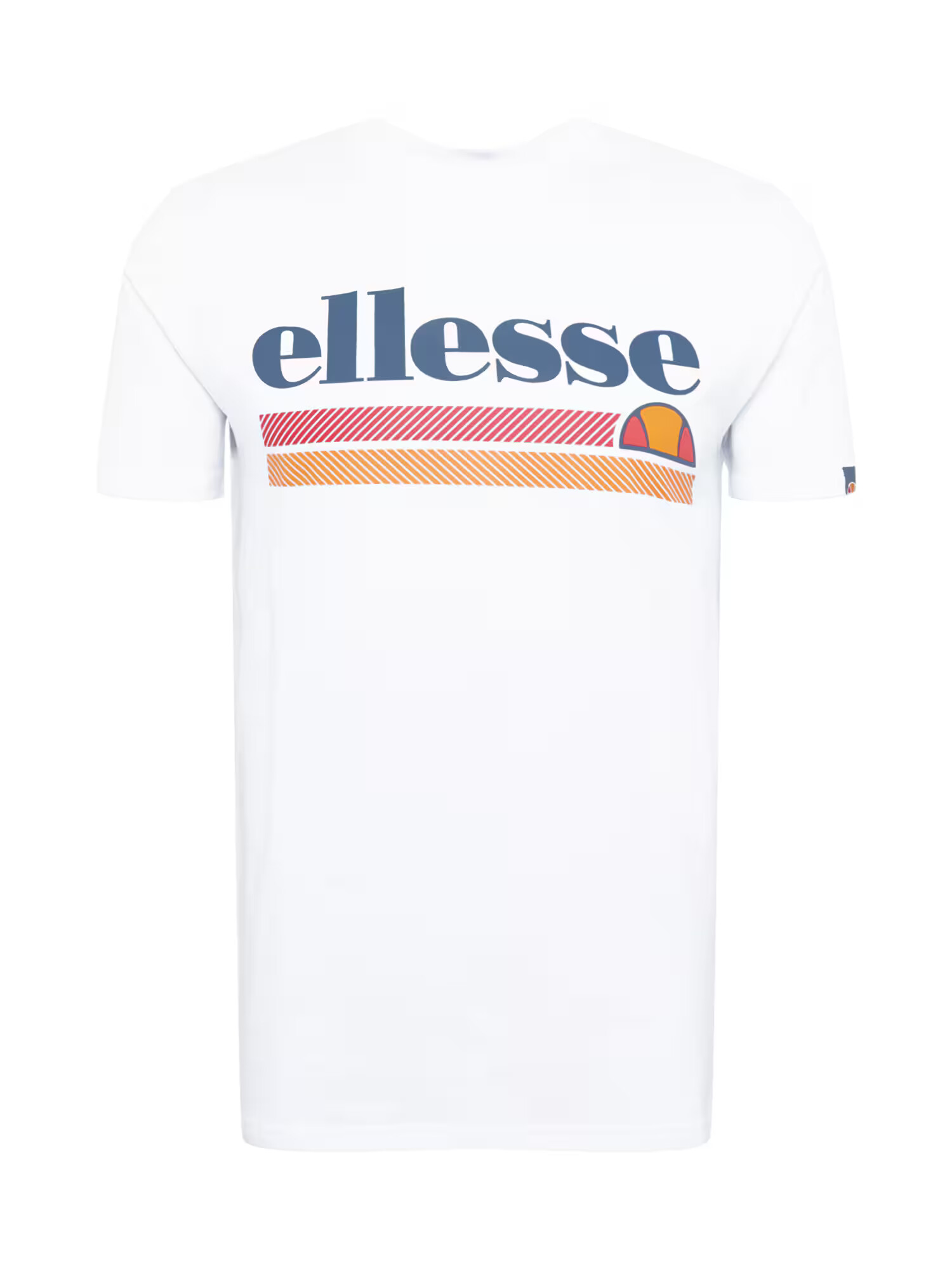 ELLESSE Majica 'Triscia' bela / temno modra / oranžna / temno rdeča - Pepit.si