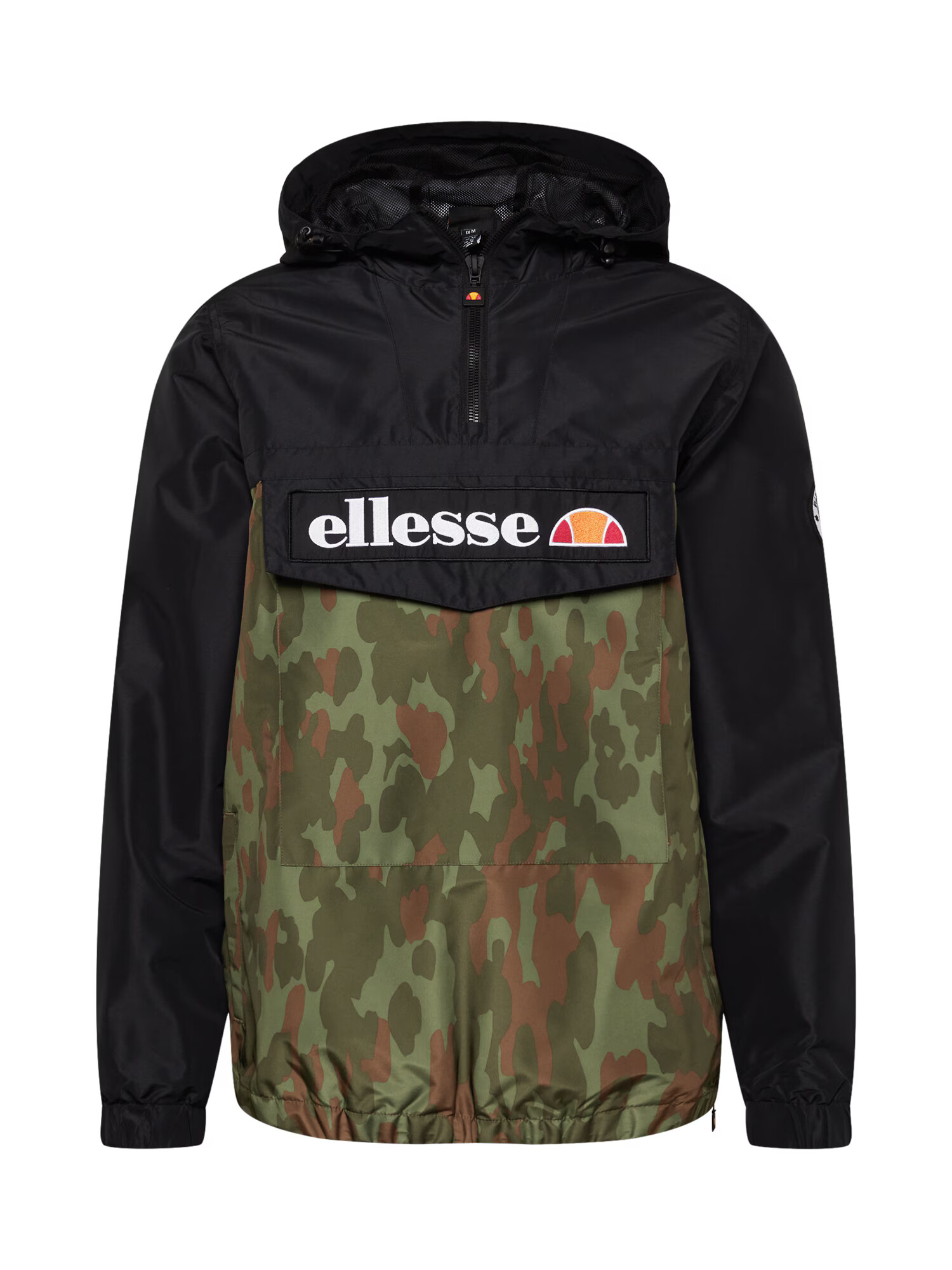 ELLESSE Prehodna jakna 'Mont 2' rjava / kaki / travnato zelena / črna - Pepit.si