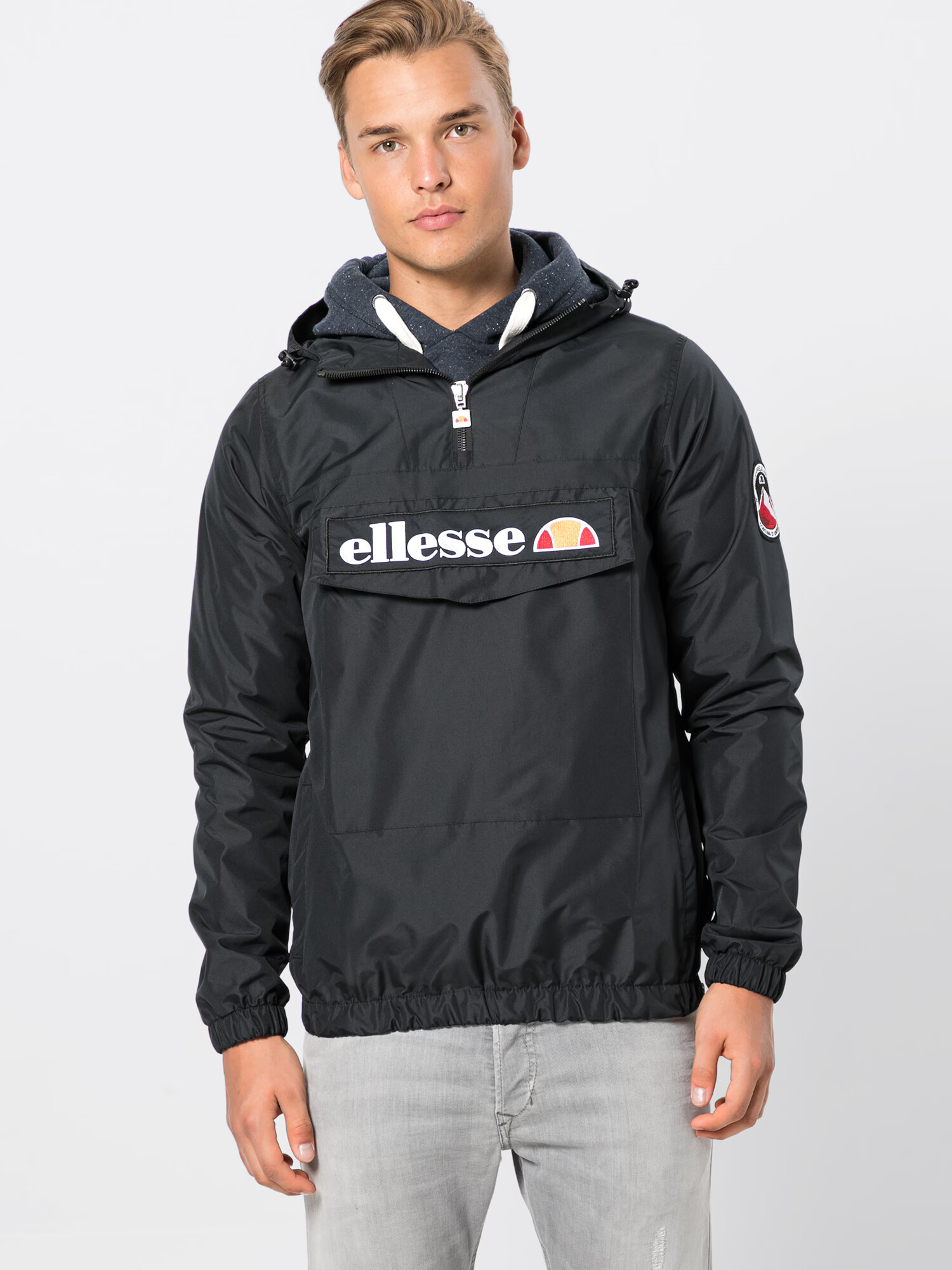 ELLESSE Prehodna jakna 'Mont 2' mandarina / brusnica / črna / bela - Pepit.si