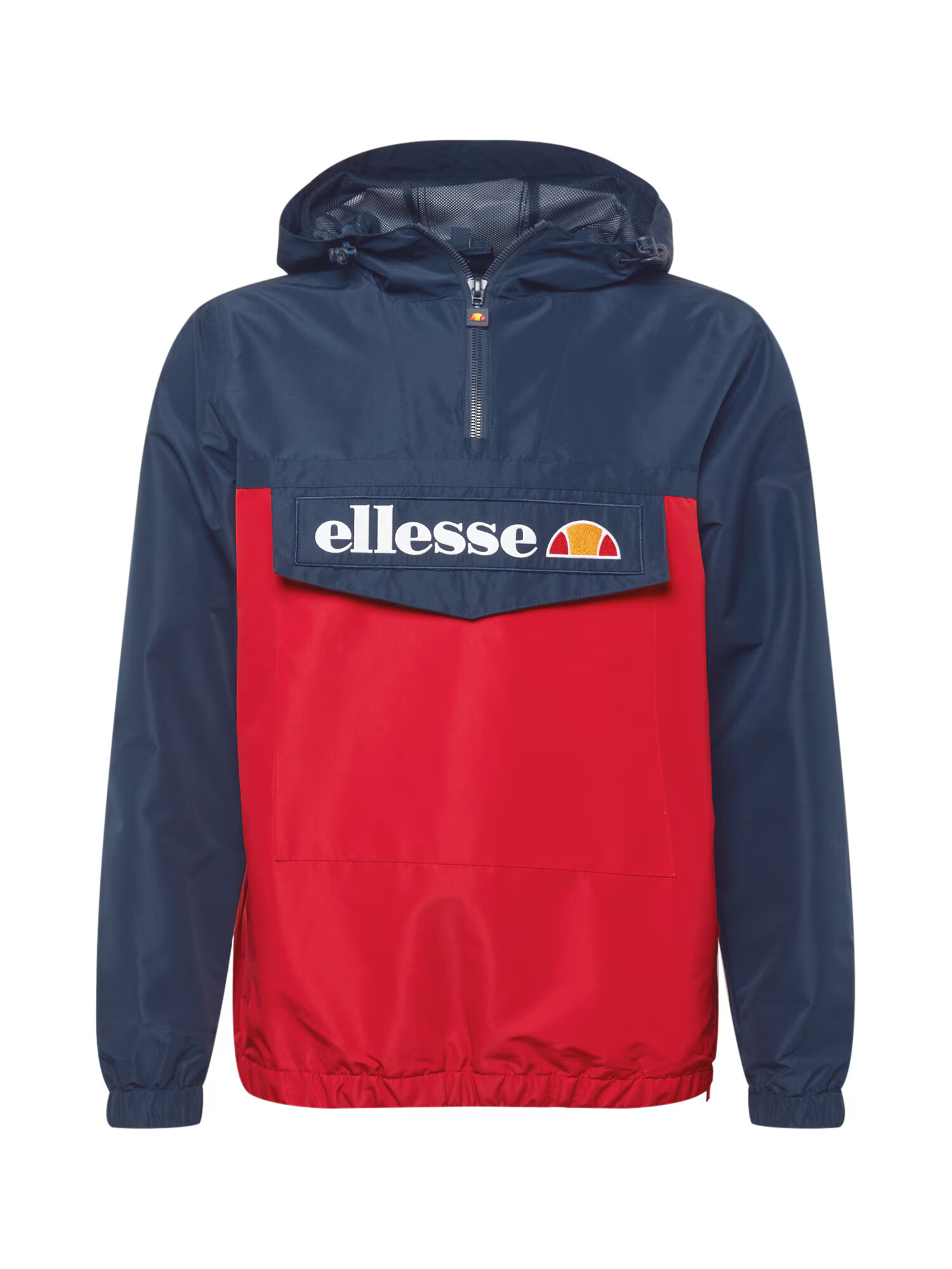 ELLESSE Prehodna jakna 'Mont 2' mornarska / rdeča / bela / oranžna - Pepit.si