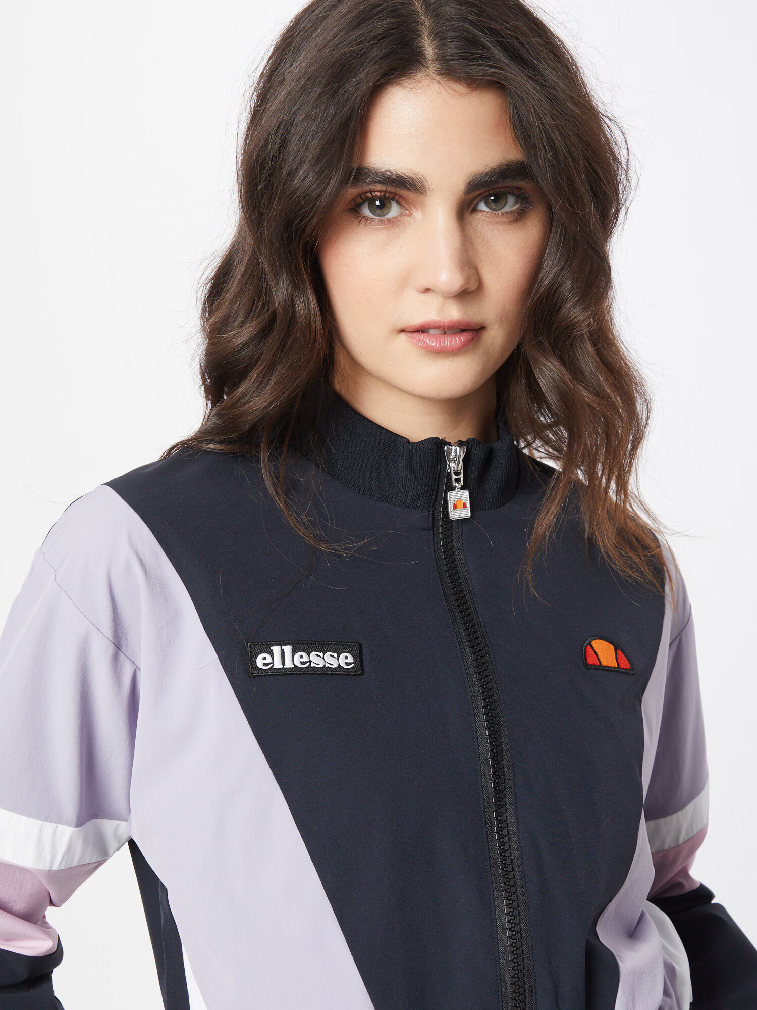 ELLESSE Prehodna jakna 'Stephanie' roza / črna / bela - Pepit.si