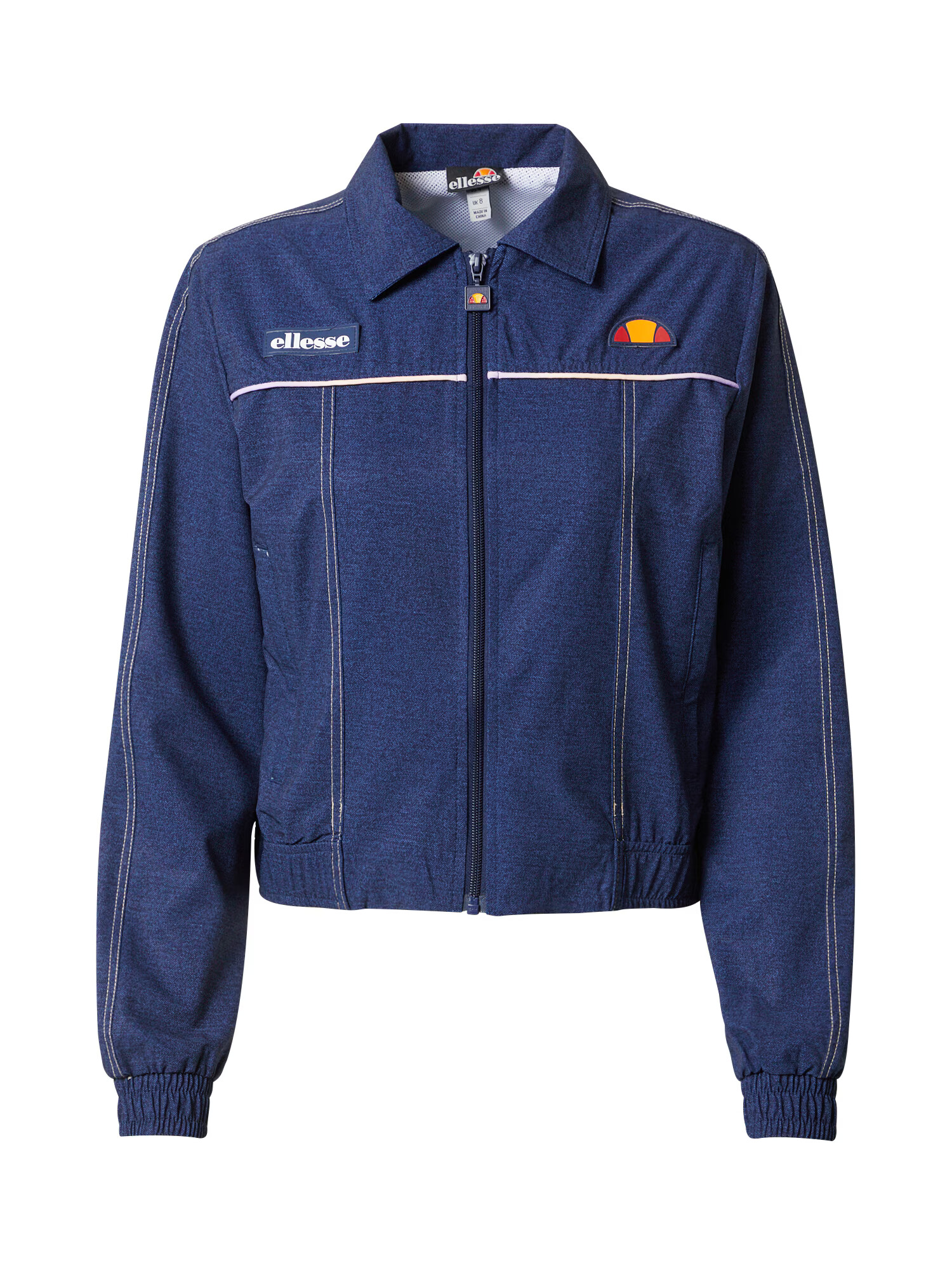 ELLESSE Prehodna jakna 'Stupendo' moder denim / oranžna / rdeča / bela - Pepit.si