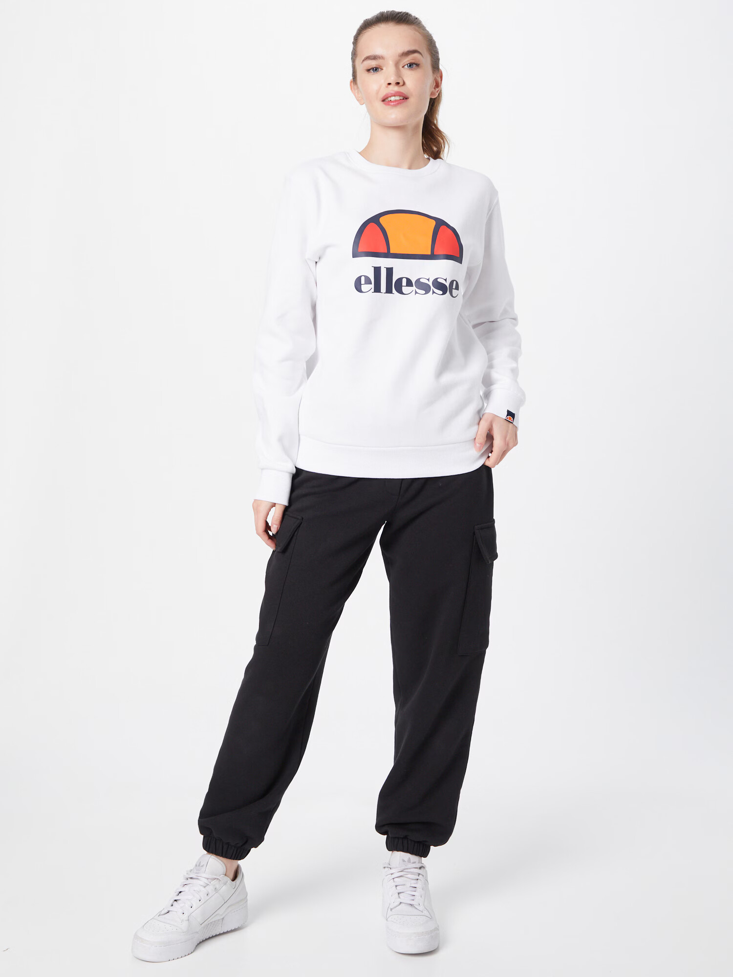 ELLESSE Športna majica 'Corneo' mornarska / oranžna / rdeča / bela - Pepit.si