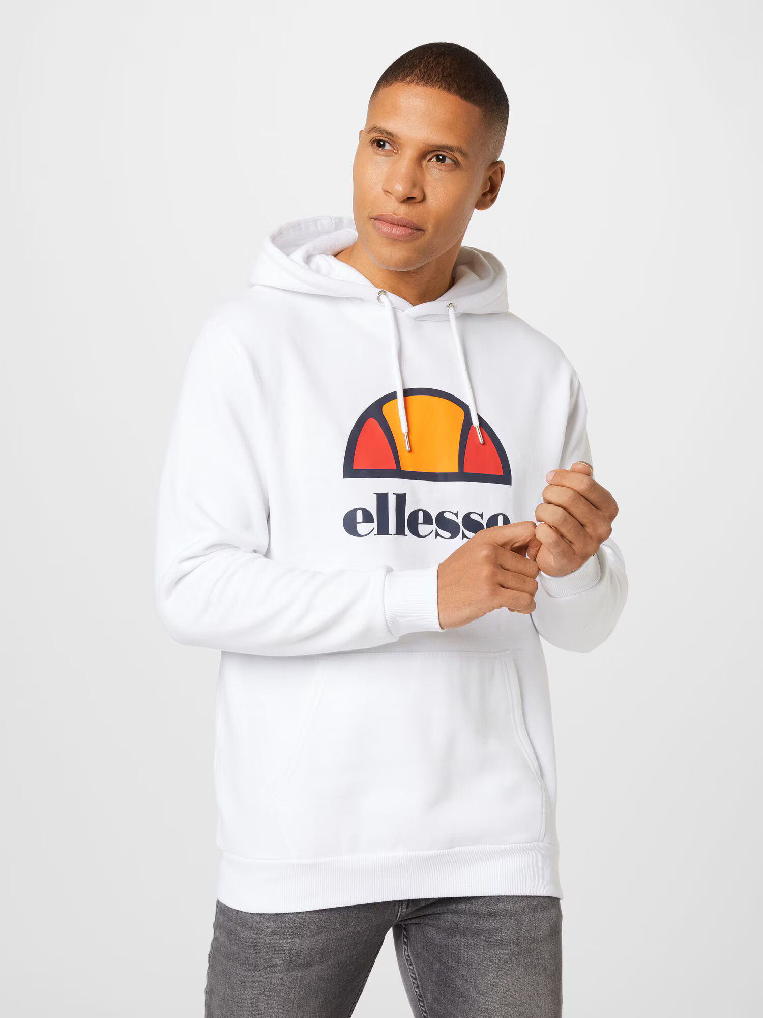 ELLESSE Športna majica 'Dahryl' mornarska / oranžna / rdeča / bela - Pepit.si