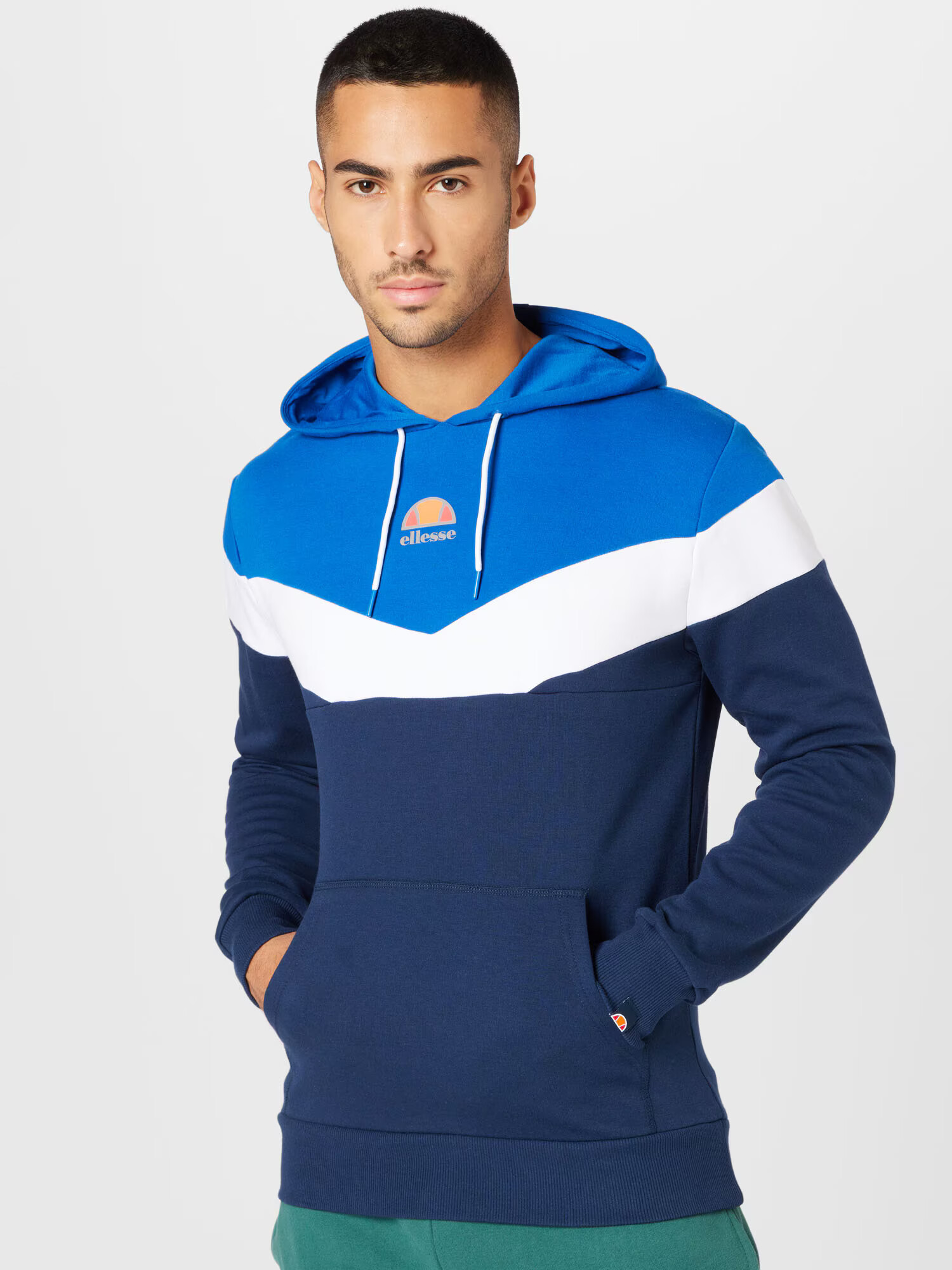 ELLESSE Športna majica 'Hugo' mornarska / kraljevo modra / bela - Pepit.si