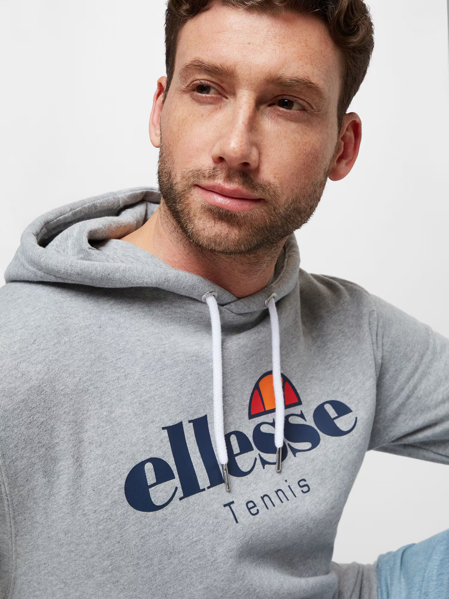 ELLESSE Športna majica mornarska / pegasto siva / oranžna / rdeča - Pepit.si