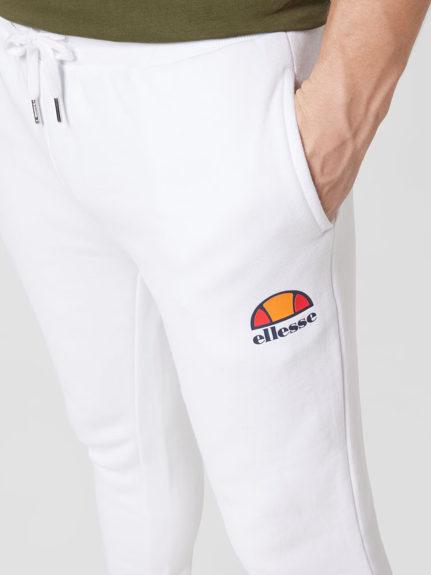 ELLESSE Športne hlače 'Ovest' oranžna / rdeča / črna / bela - Pepit.si