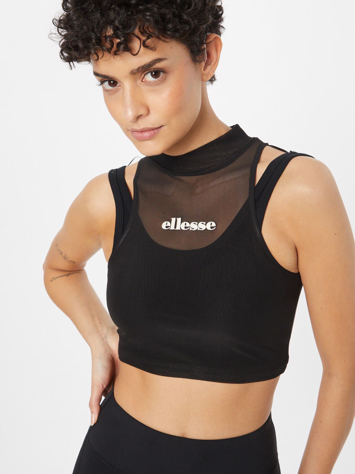 ELLESSE Top 'Velo' črna / bela - Pepit.si