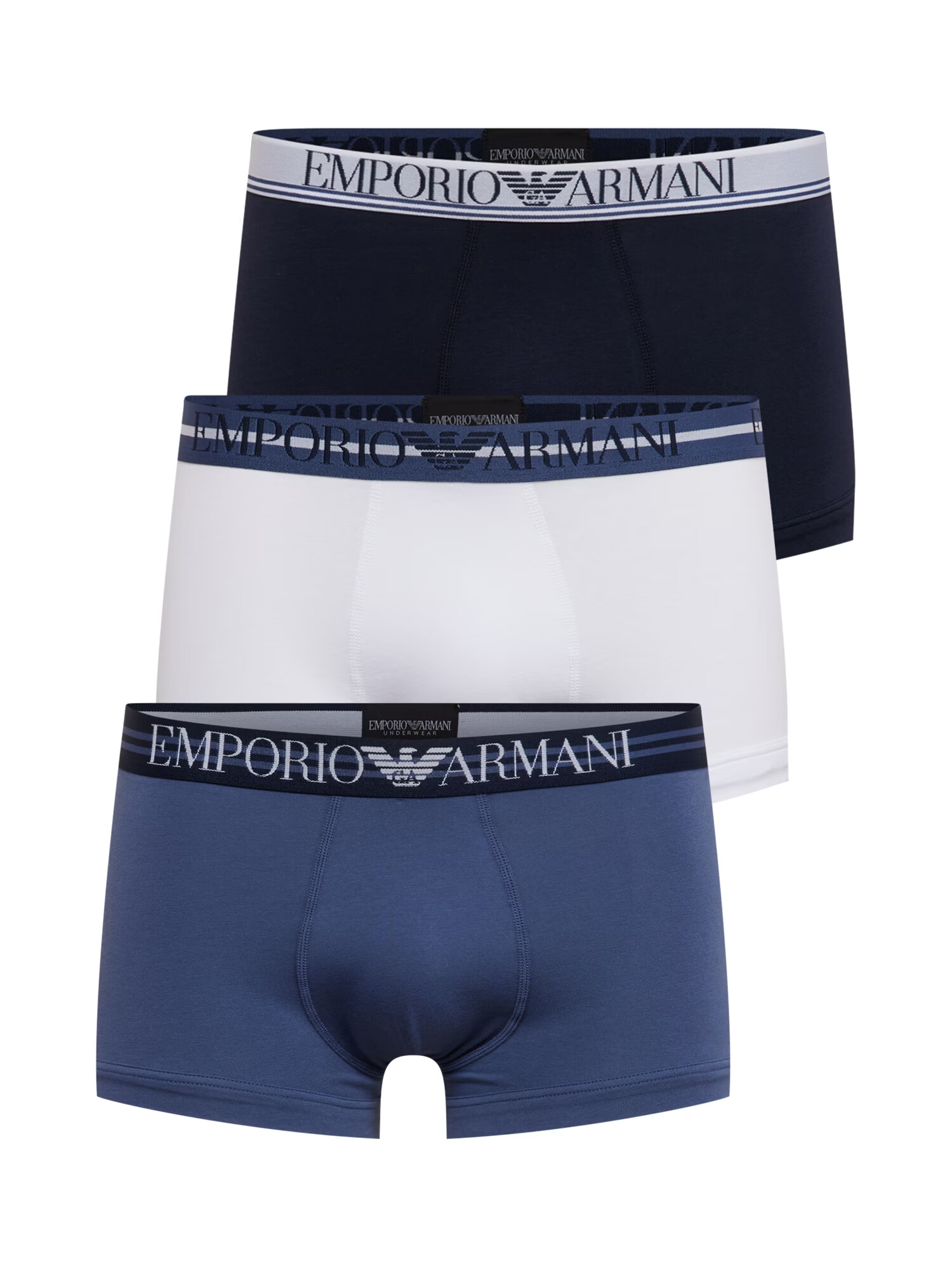 Emporio Armani Boksarice modra / bela / mornarska - Pepit.si