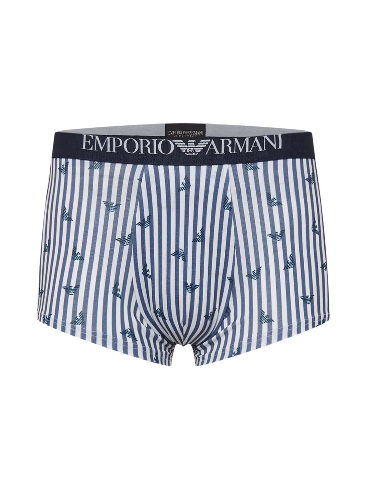 Emporio Armani Boksarice nočno modra / svetlo modra / marine / bela - Pepit.si