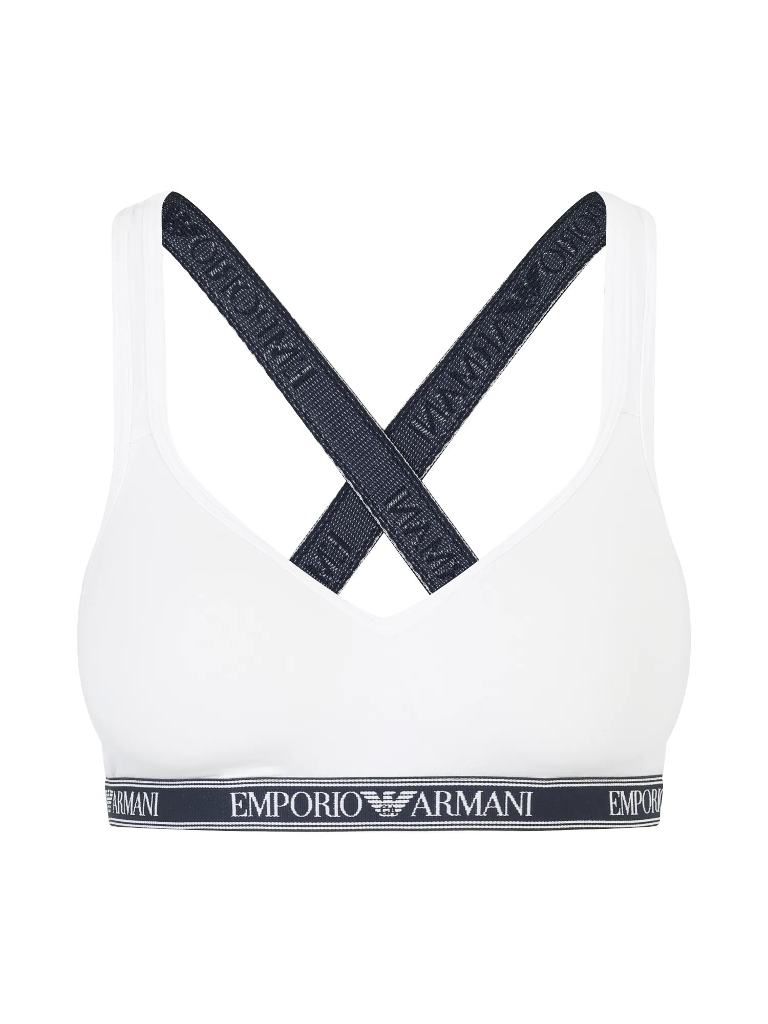 Emporio Armani Nedrček bela / mornarska - Pepit.si