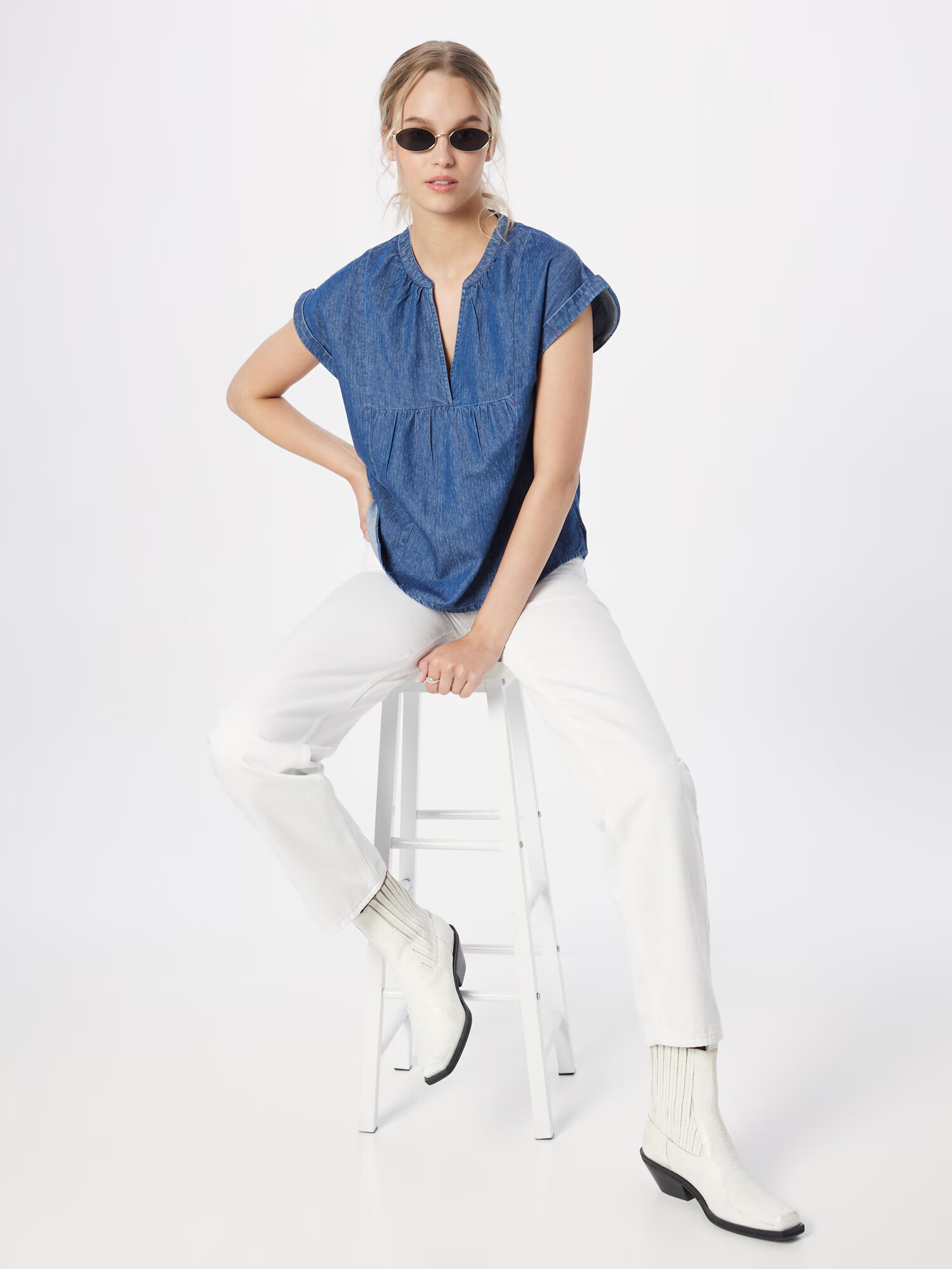 ESPRIT Bluza moder denim - Pepit.si