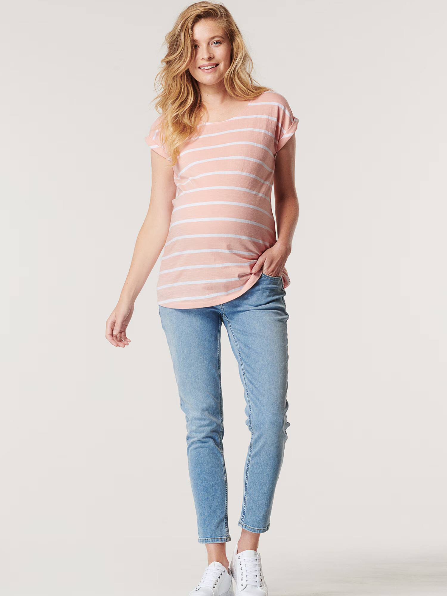 Esprit Maternity Kavbojke bež / moder denim - Pepit.si