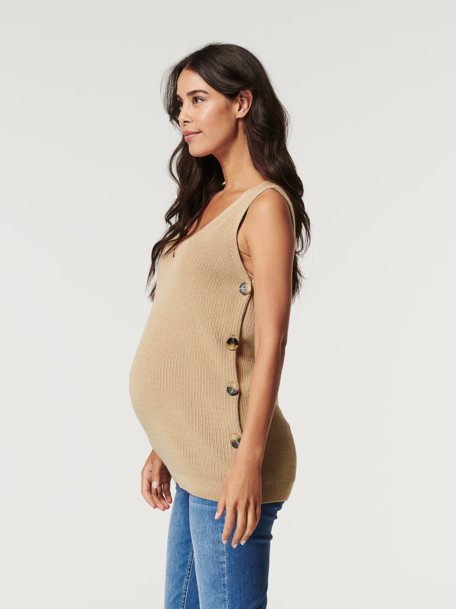 Esprit Maternity Pulover svetlo rjava - Pepit.si