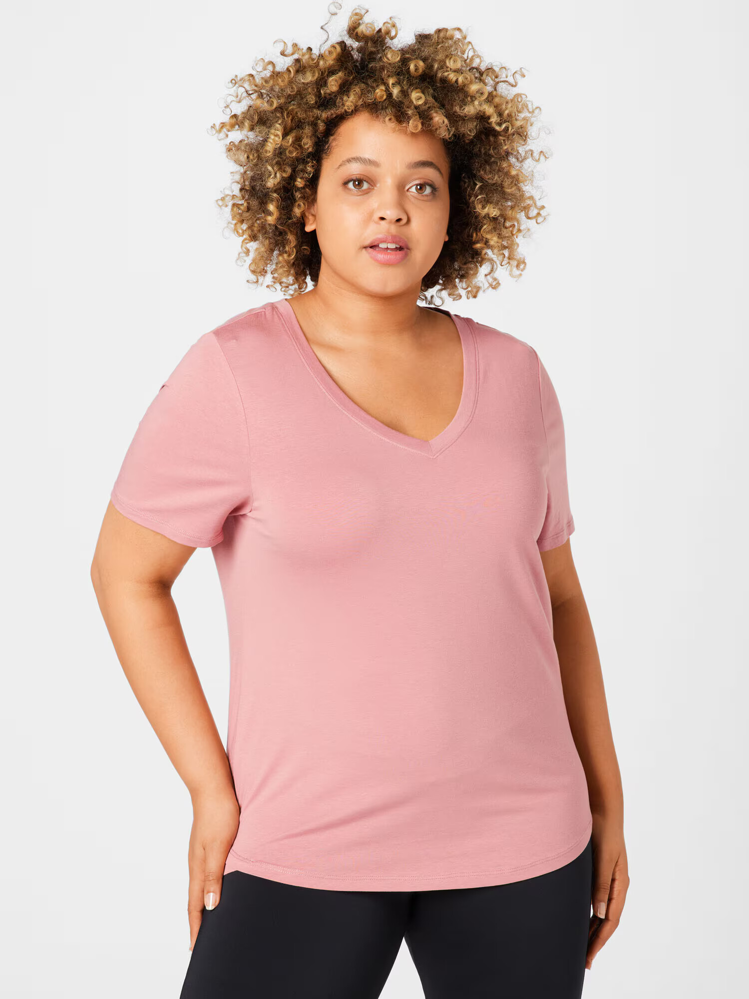 Esprit Sport Curvy Funkcionalna majica rosé - Pepit.si