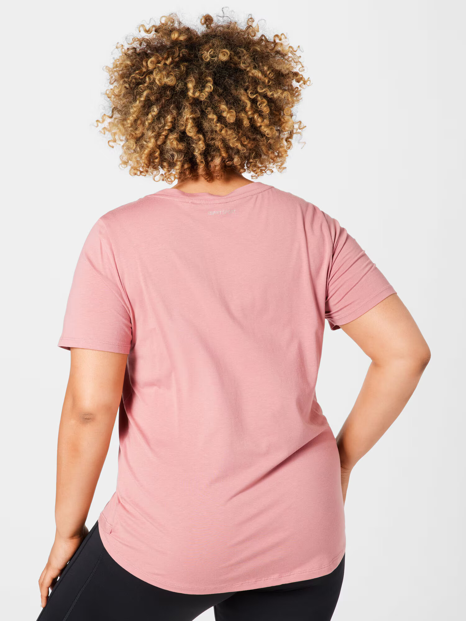 Esprit Sport Curvy Funkcionalna majica rosé - Pepit.si