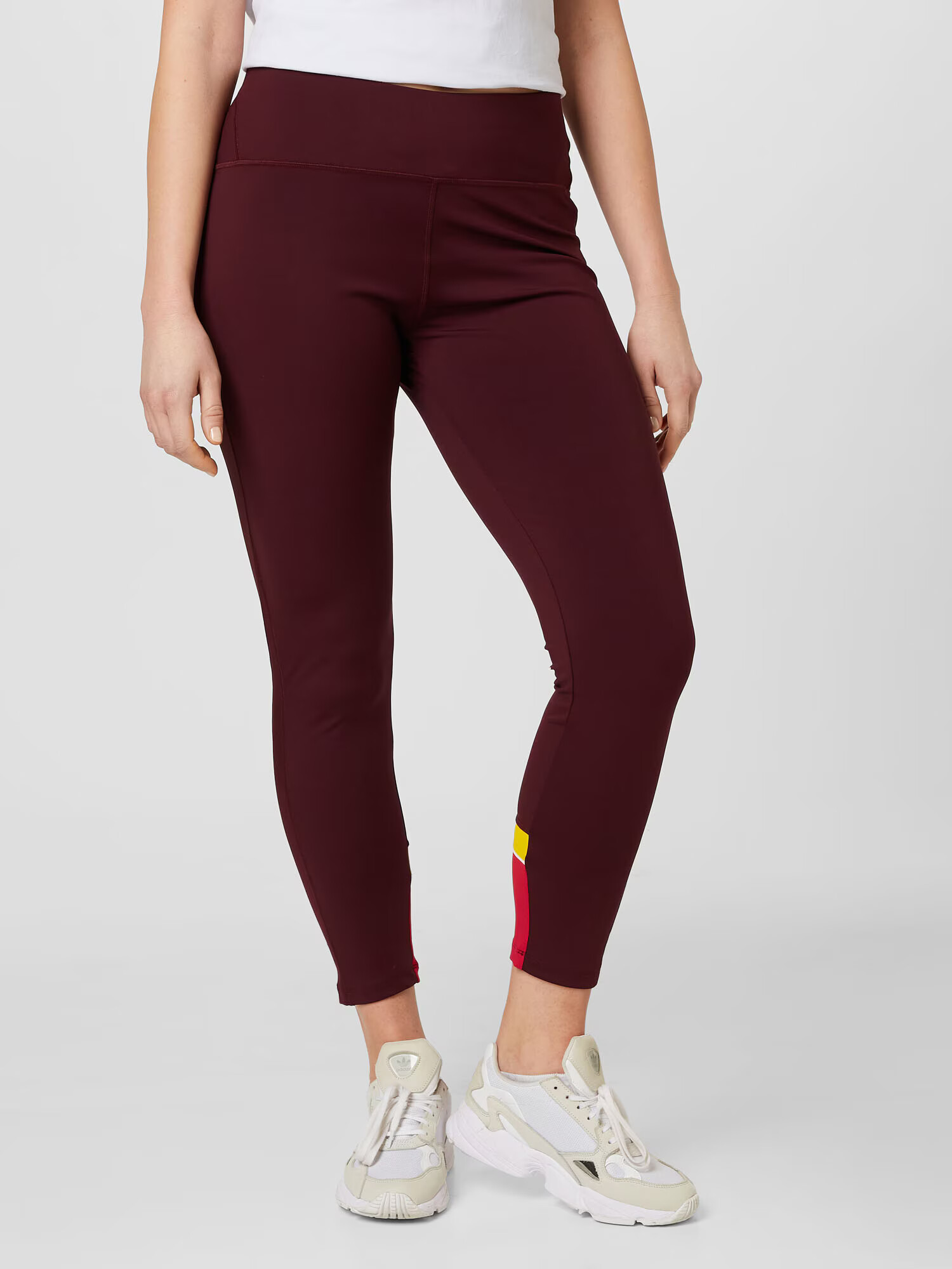 Esprit Sport Curvy Hlače rumena / roza / bordo - Pepit.si