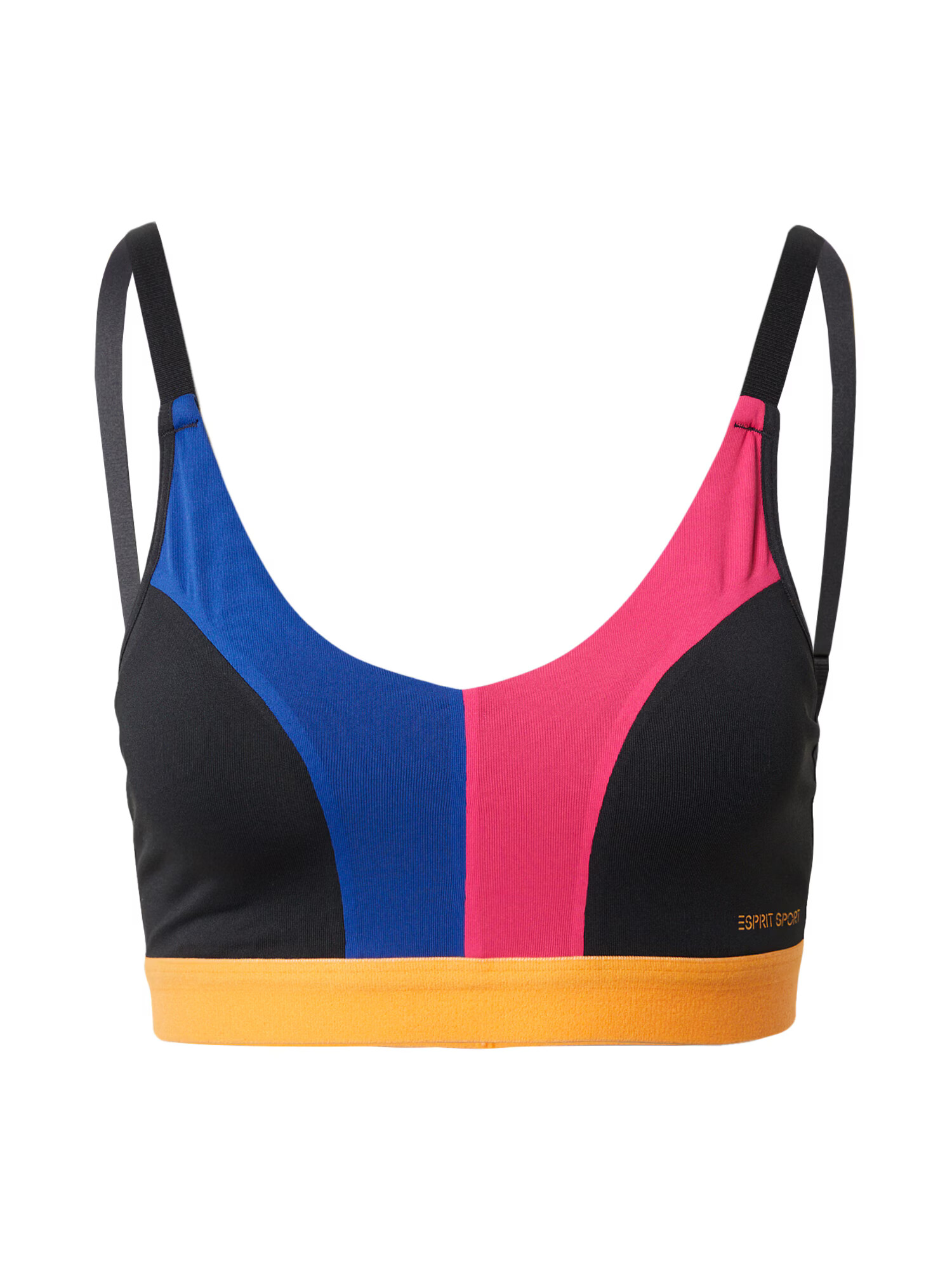 ESPRIT SPORT Športen bikini zgornji del modra / oranžna / roza / črna - Pepit.si