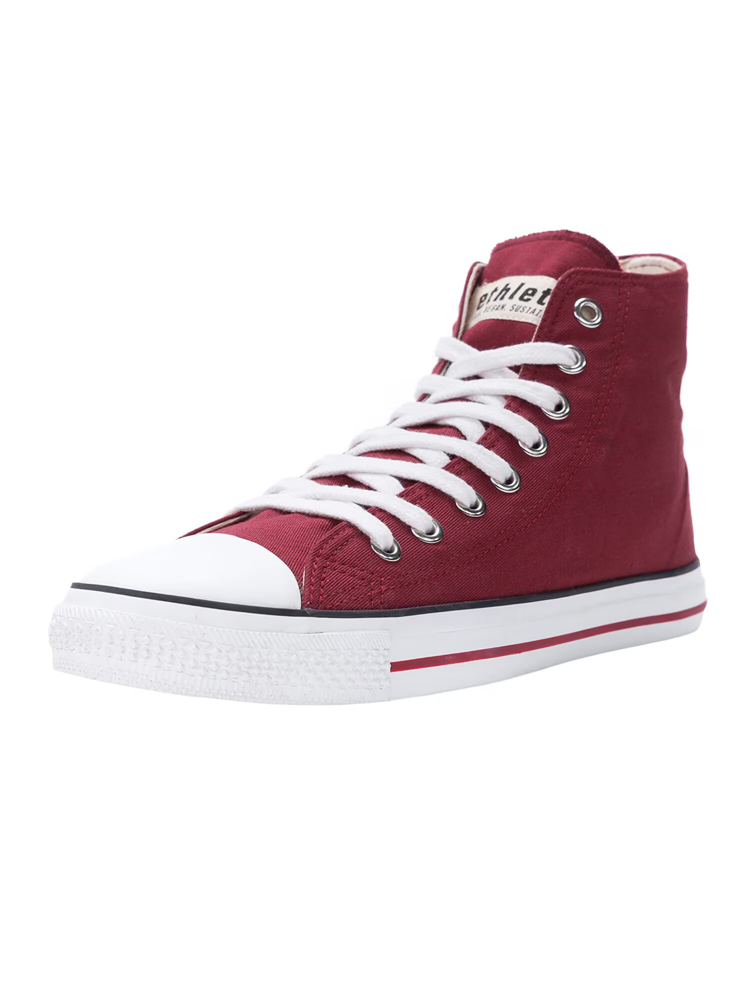 Ethletic Visoke superge 'Fair Trainer White Cap High Cut' bordo - Pepit.si