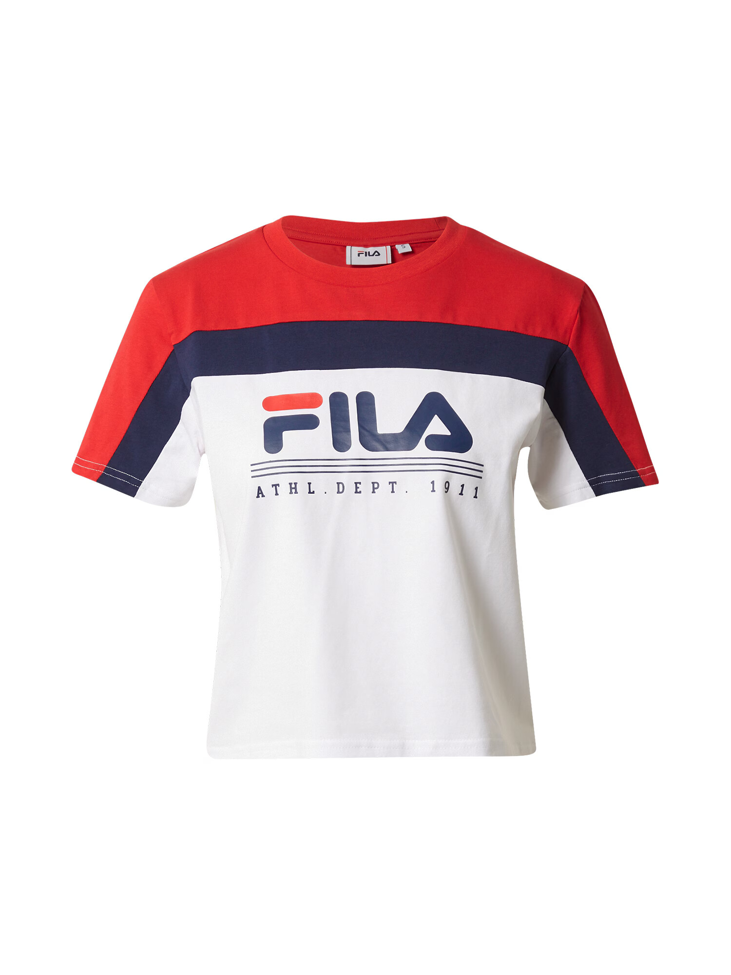 FILA Majica 'BELEK' temno modra / rdeča / bela - Pepit.si