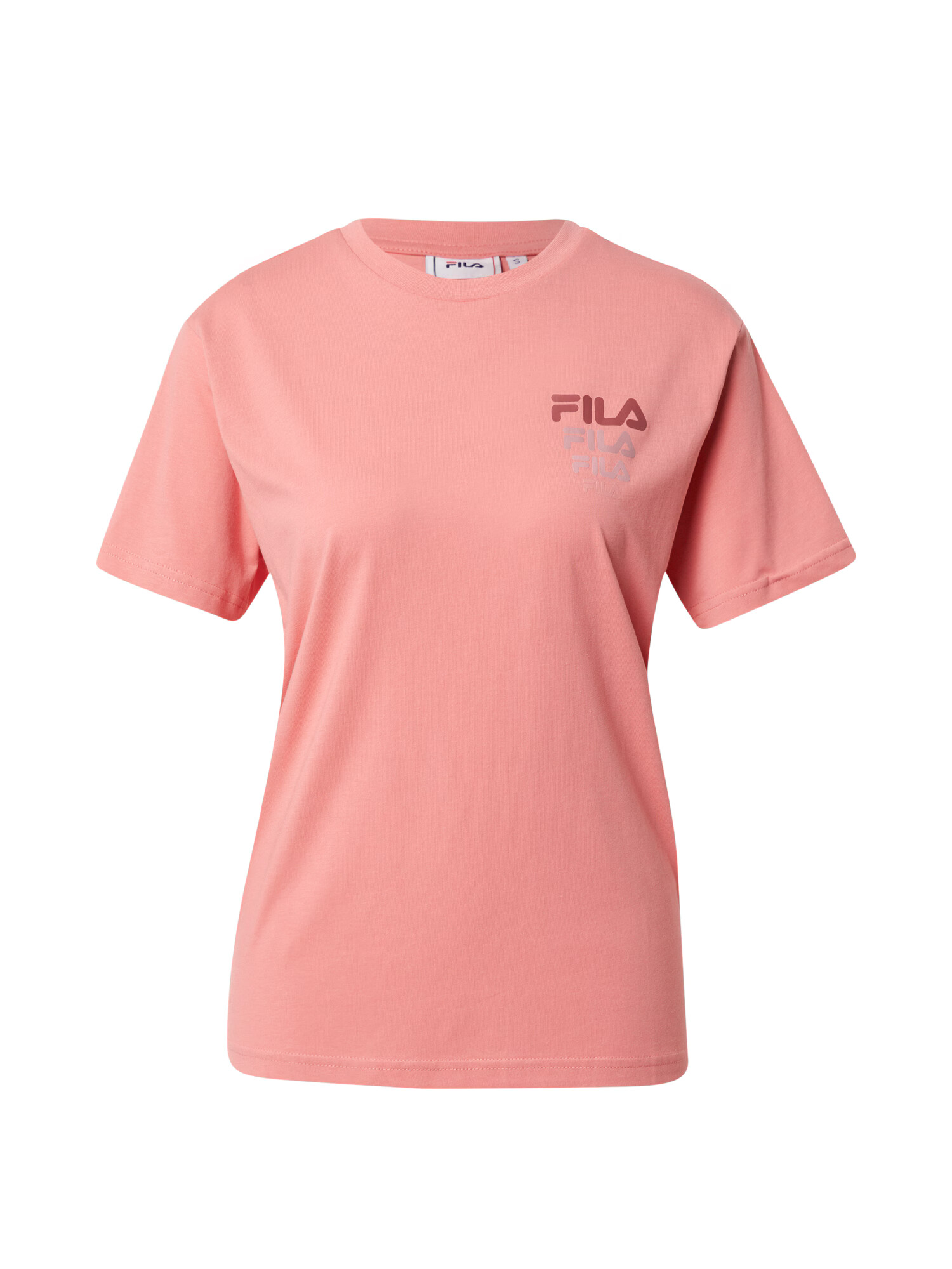 FILA Majica 'CORA' roza / temno roza / srebrno-siva - Pepit.si