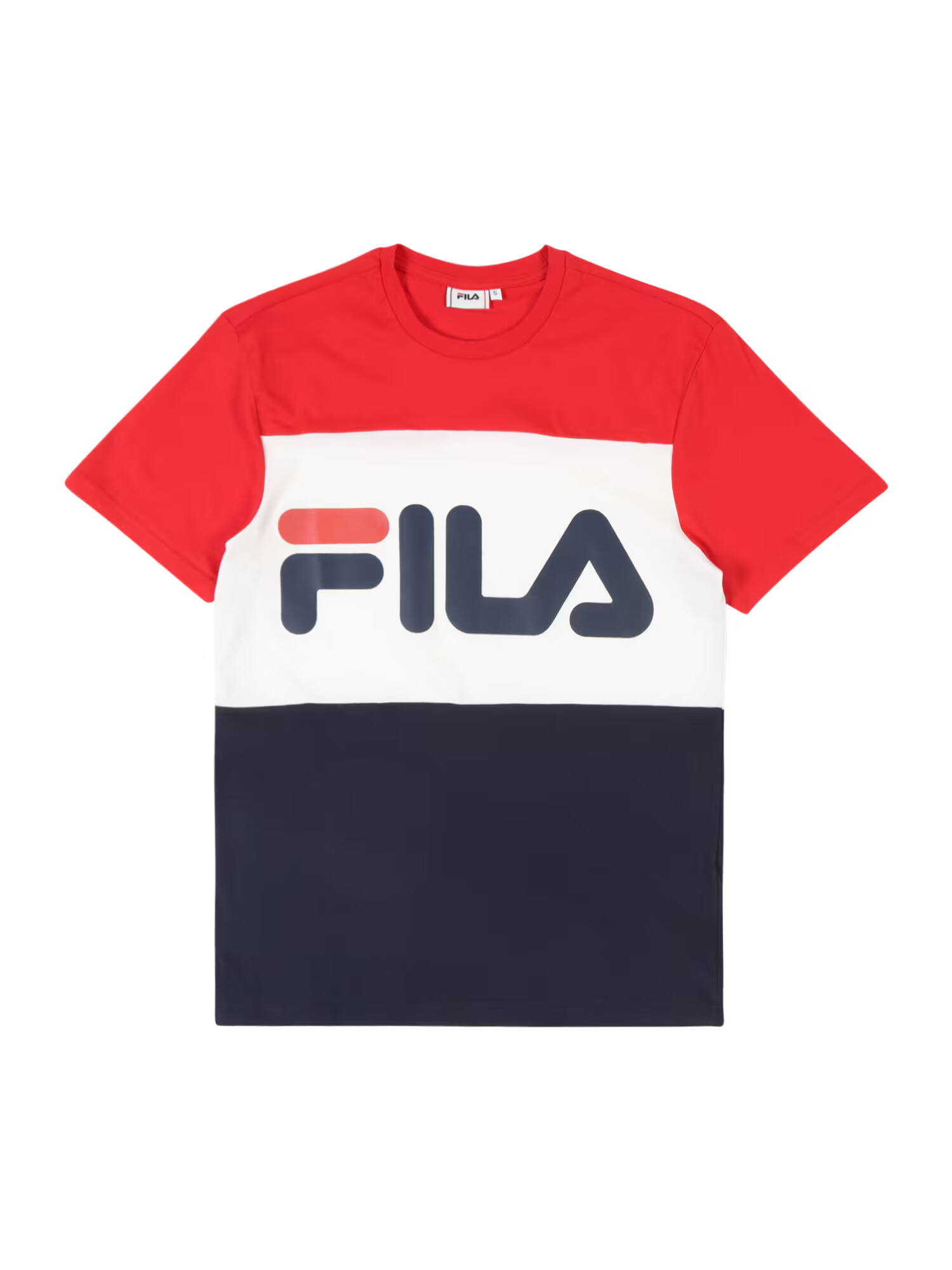 FILA Majica 'Day' rdeča / bela / nočno modra - Pepit.si