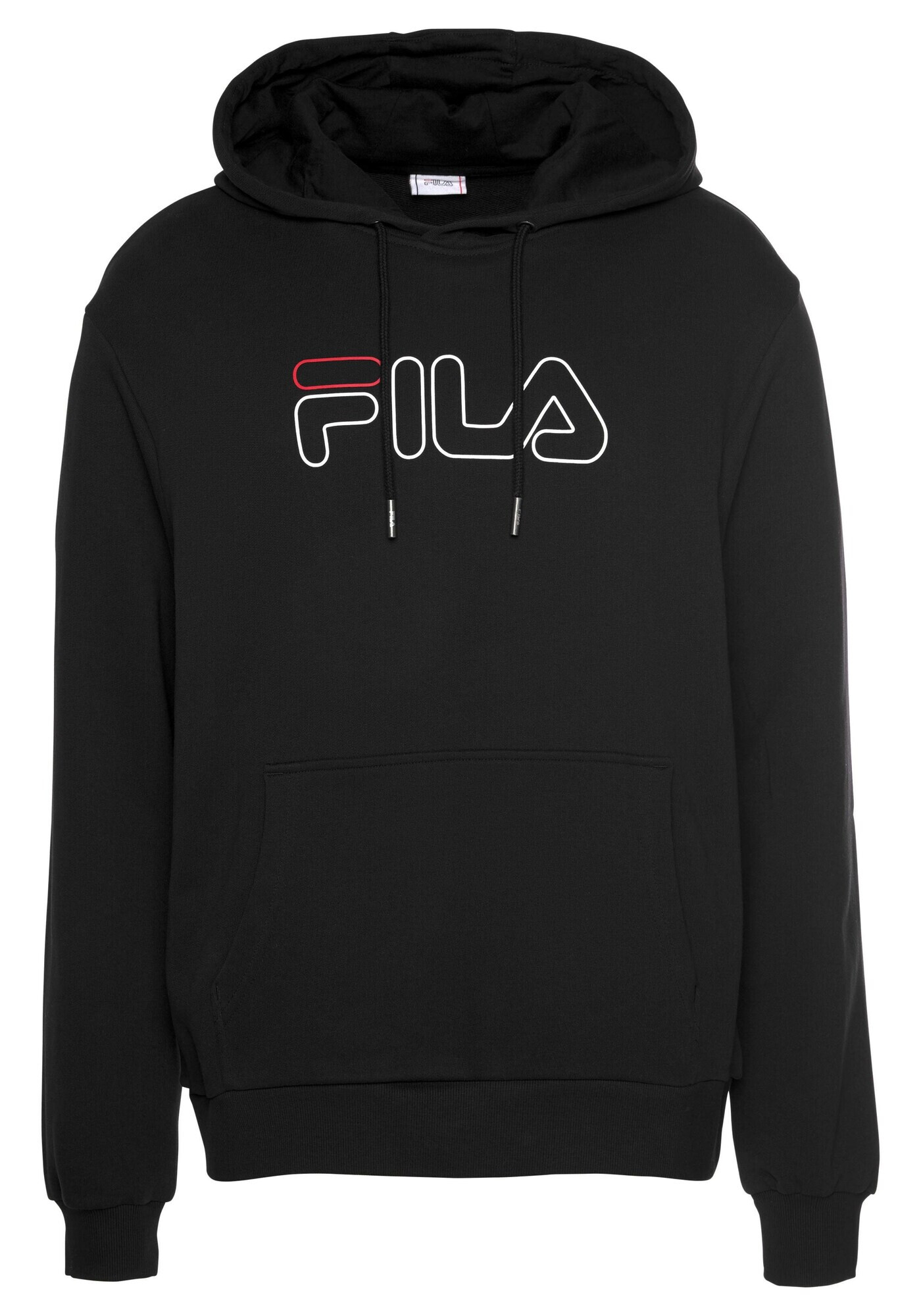 FILA Majica 'Laban' črna / bela / rdeča - Pepit.si