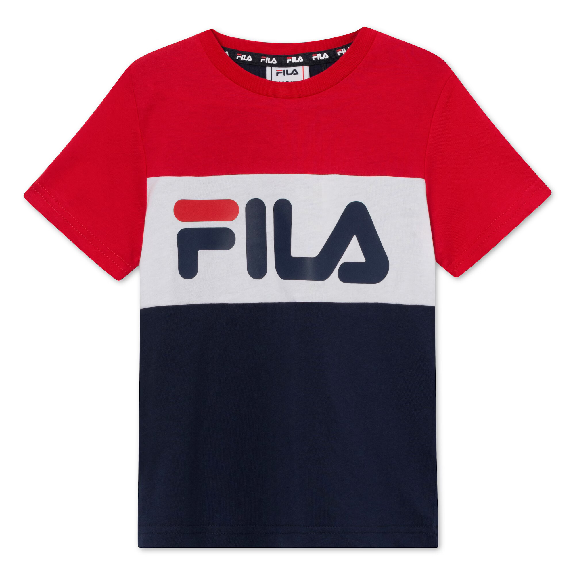 FILA Majica 'Thea' bela / rdeča / temno modra - Pepit.si