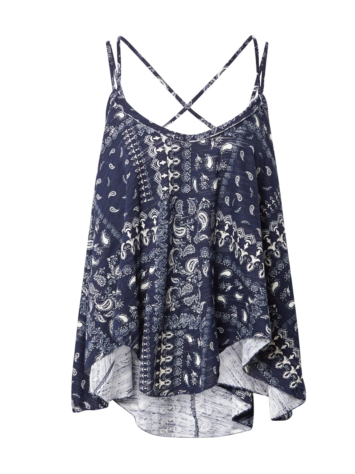 Free People Top 'HEY GIRL' mornarska / bela - Pepit.si